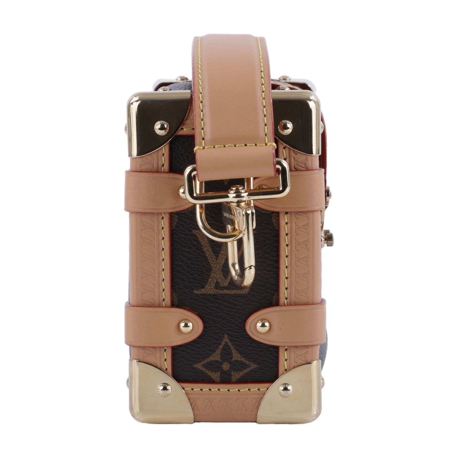 路易威登 LOUIS VUITTON Side Trunk PM 手提包 肩背包 斜背包 M46815 晶片款  原廠盒子/防塵袋/背帶