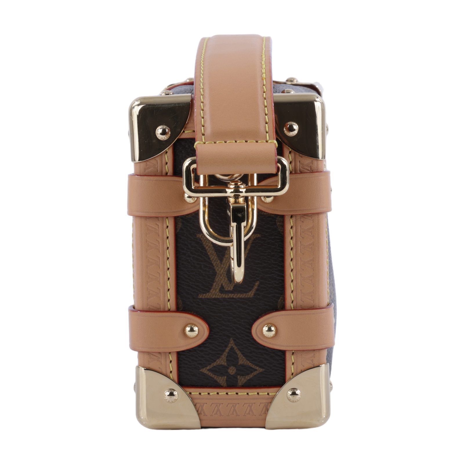 路易威登 LOUIS VUITTON Side Trunk PM 手提包 肩背包 斜背包 M46815 晶片款  原廠盒子/防塵袋/背帶