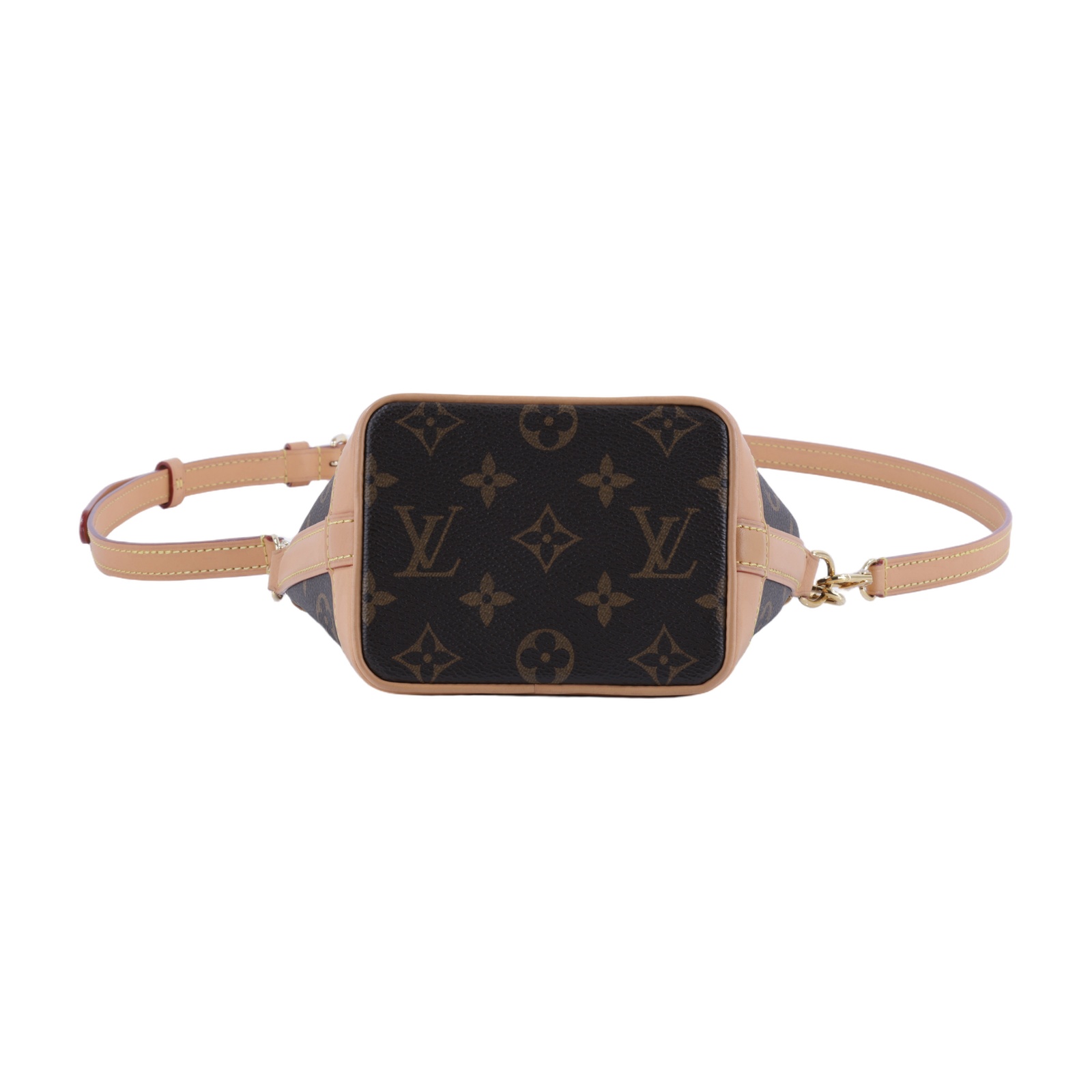 路易威登 LOUIS VUITTON Nano Noé 原花 束口水桶包 M81266 晶片款 原花NANO NOE水桶包 防塵袋/背帶