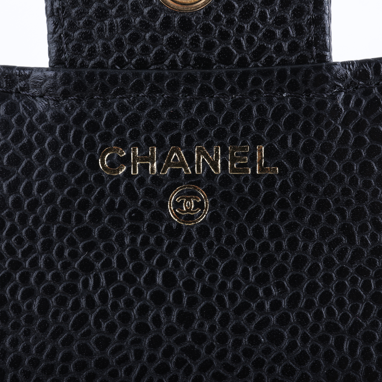 香奈兒 CHANEL 經典 小型 口蓋 皮夾 短夾  AP0231 晶片款 黑金荔枝三折短夾 防塵袋