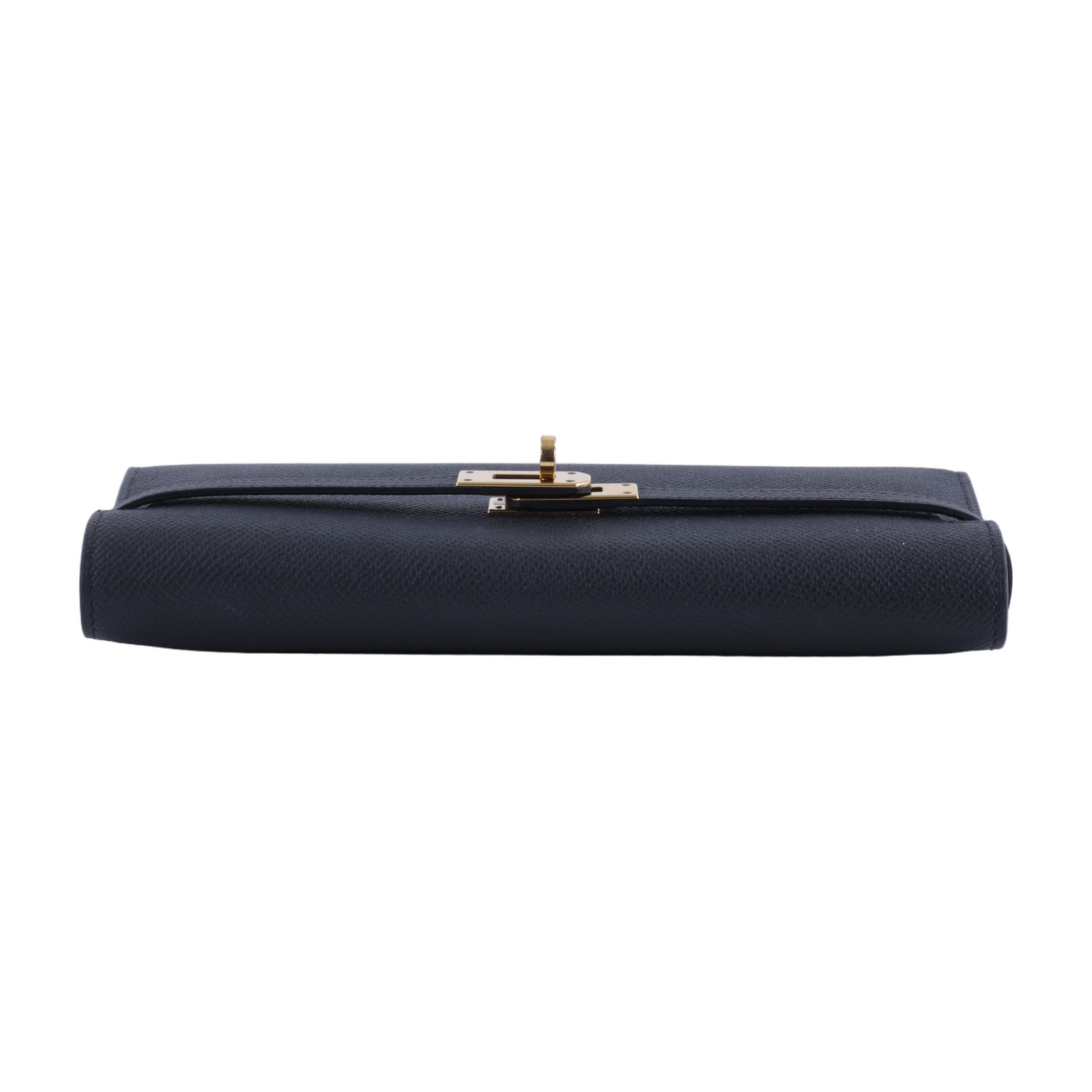 愛馬仕 Hermes Kelly 長夾 錢包 KLLONG D刻 D刻 黑金KELLY長夾 原廠盒子