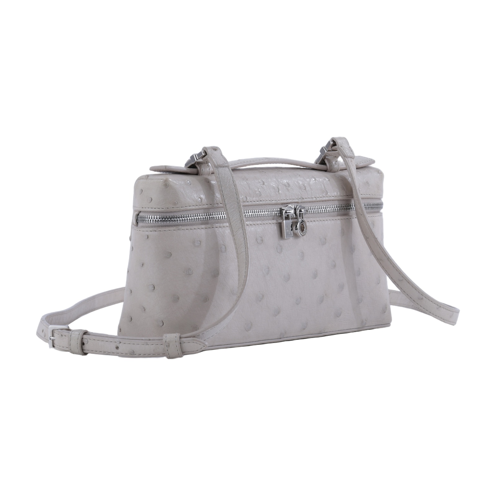 諾悠翩雅 LORO PIANA Extra Pouch L19 手拿包 FAN4199 灰鴕鳥EXTRA POCKET L19 防塵袋/背帶