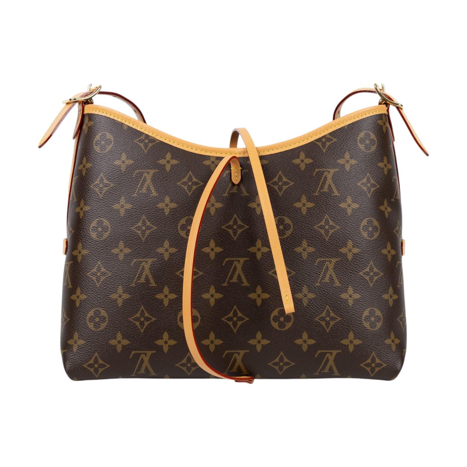 路易威登 LOUIS VUITTON CarryAll PM 原花 肩背包 M46203 晶片款  原廠盒子/防塵袋/台灣購買證明/內袋