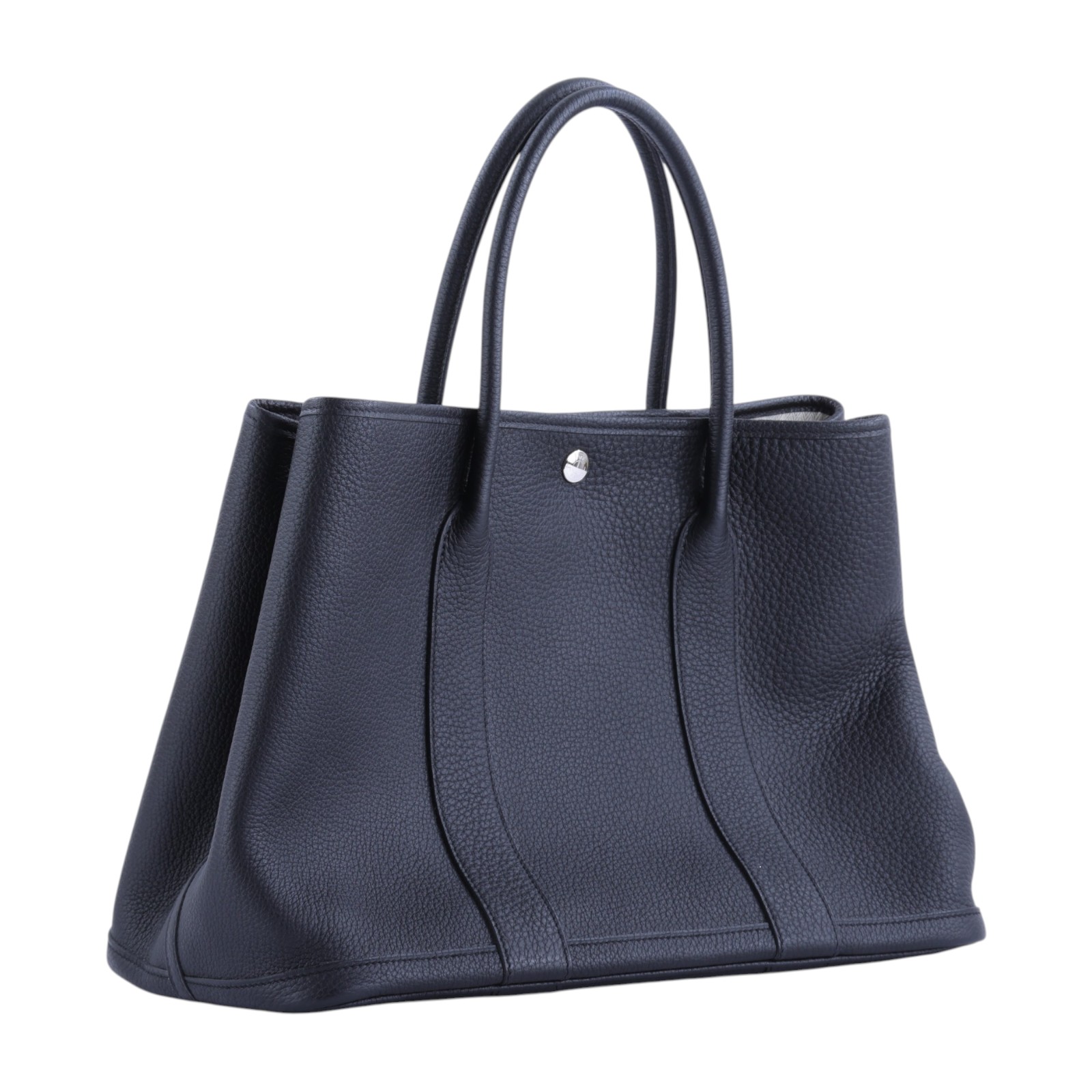 愛馬仕 Hermes Garden Party 花園派對包 36 銀色五金 黑色 H051559CK89 /051559CK89  原廠盒子/防塵袋