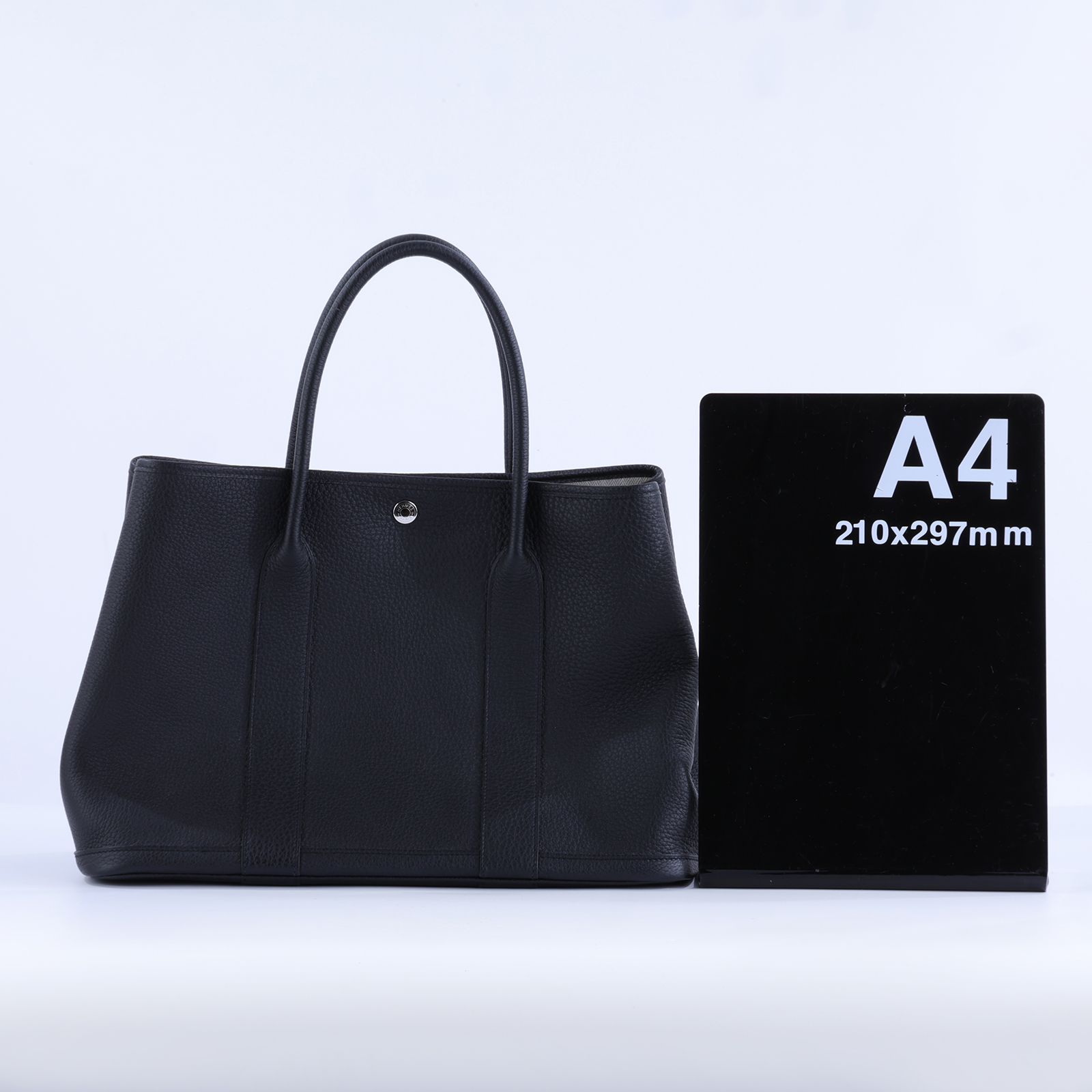 愛馬仕 Hermes Garden Party 花園派對包 36 銀色五金 黑色 H051559CK89 /051559CK89  原廠盒子/防塵袋