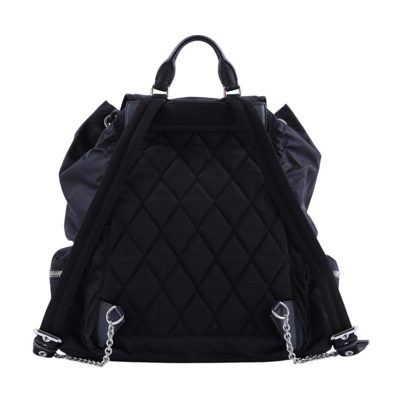 博柏利 BURBERRY The Rucksack 尼龍 後背包  黑刺繡尼龍後背包The Rucksack Backpack 防塵袋
