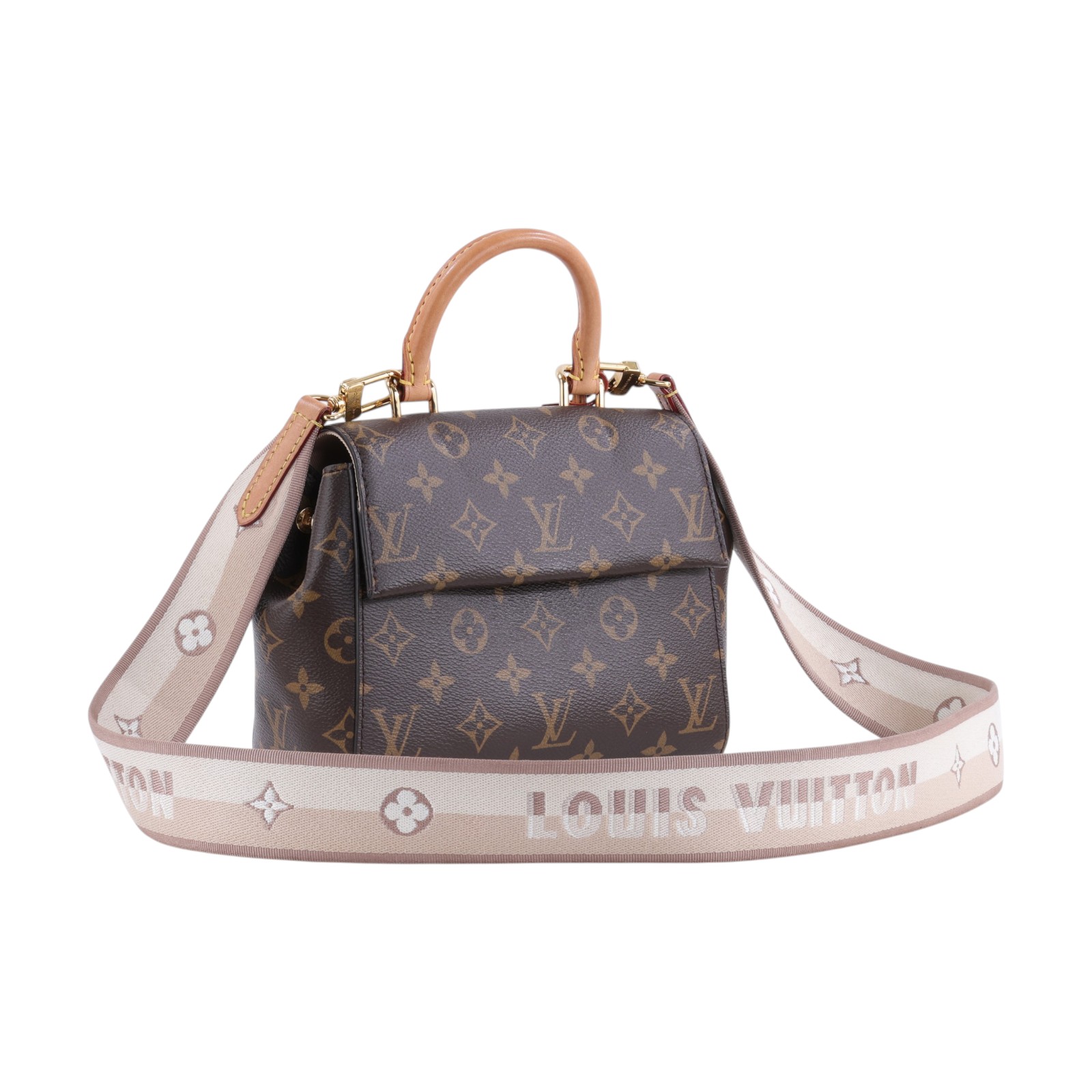 路易威登 LOUIS VUITTON Cluny Mini 手提包 斜背包 M46055 晶片款 原花Cluny Mini 原廠盒子/防塵袋/購買證明/背帶