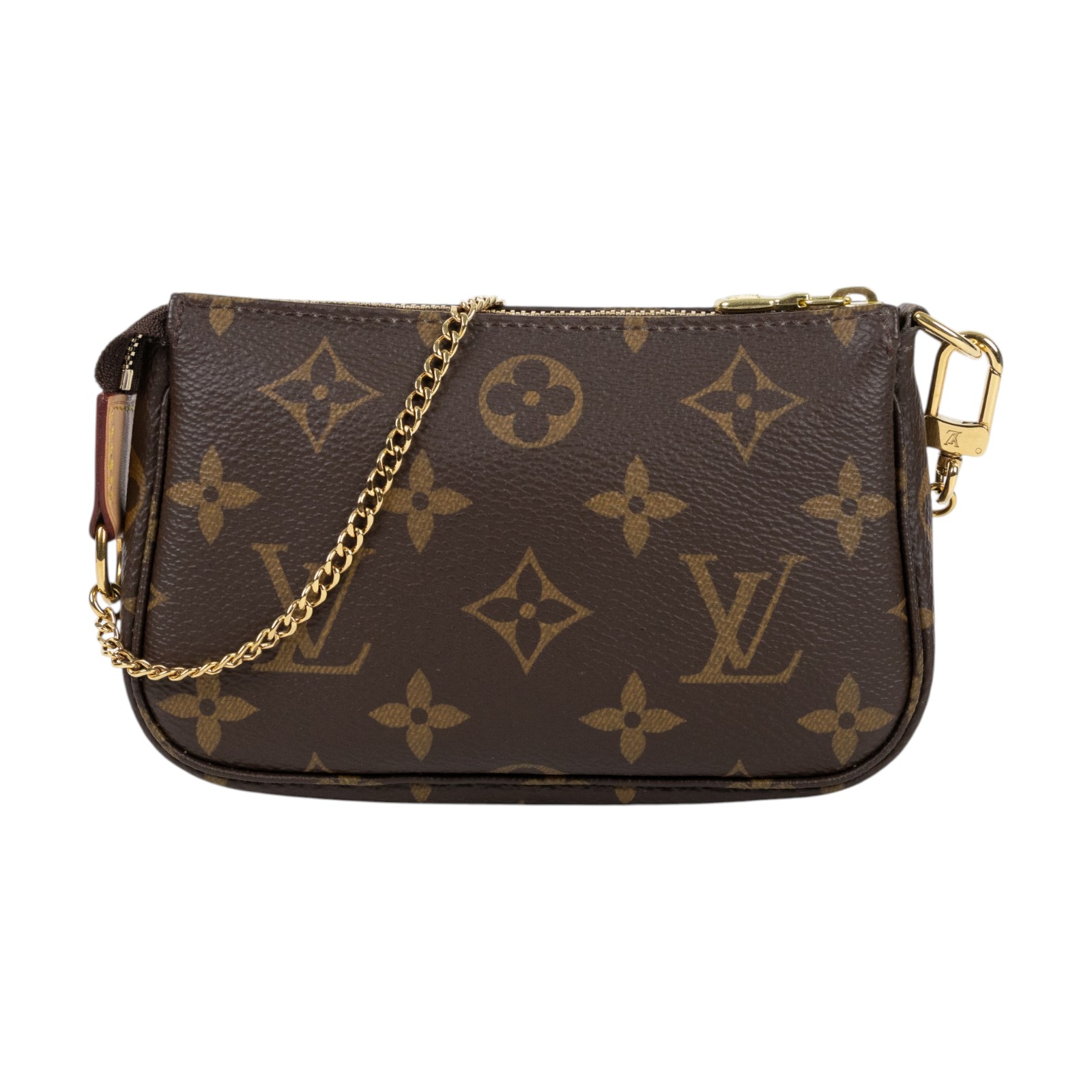 路易威登 LOUIS VUITTON Monogram塗層帆布 鏈帶 迷你小皮包 M58009 原花POUCH金鍊包 原廠盒子/防塵袋