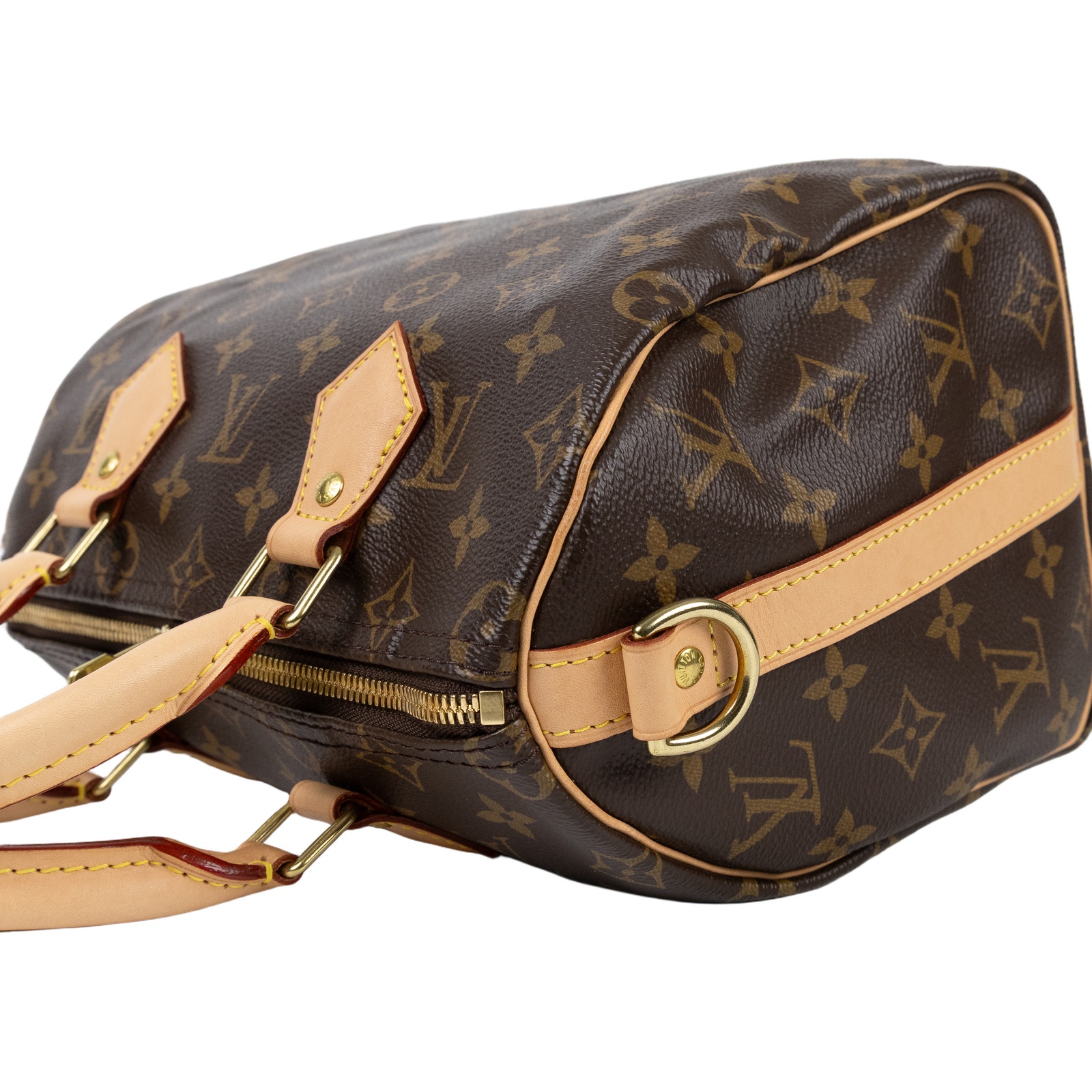 路易威登 LOUIS VUITTON Speedy Bandoulière  25 經典帆布 手提 斜背 波士頓包 M41113 晶片款  防塵袋/背帶/鎖組