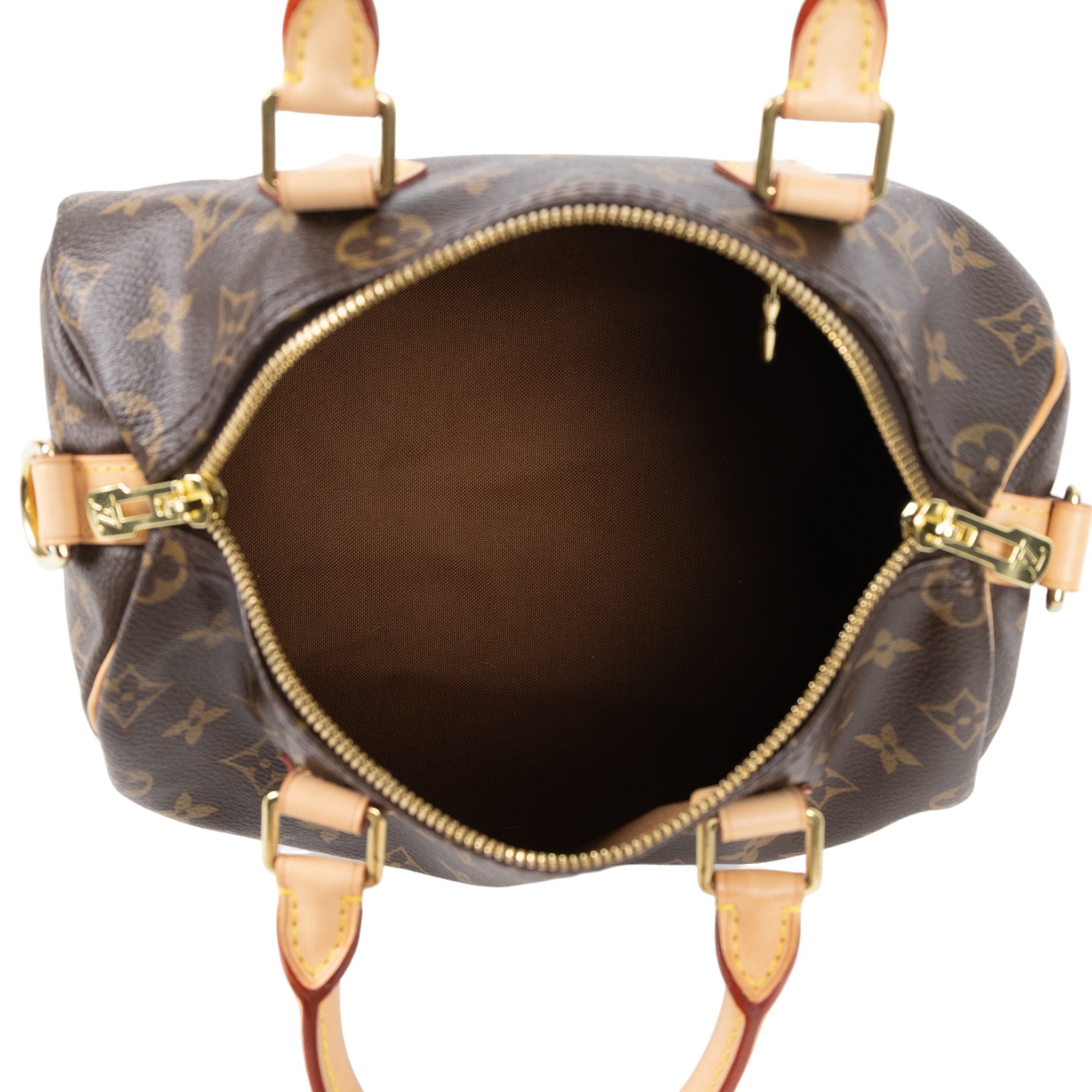 路易威登 LOUIS VUITTON Speedy Bandoulière  25 經典帆布 手提 斜背 波士頓包 M41113 晶片款  防塵袋/背帶/鎖組
