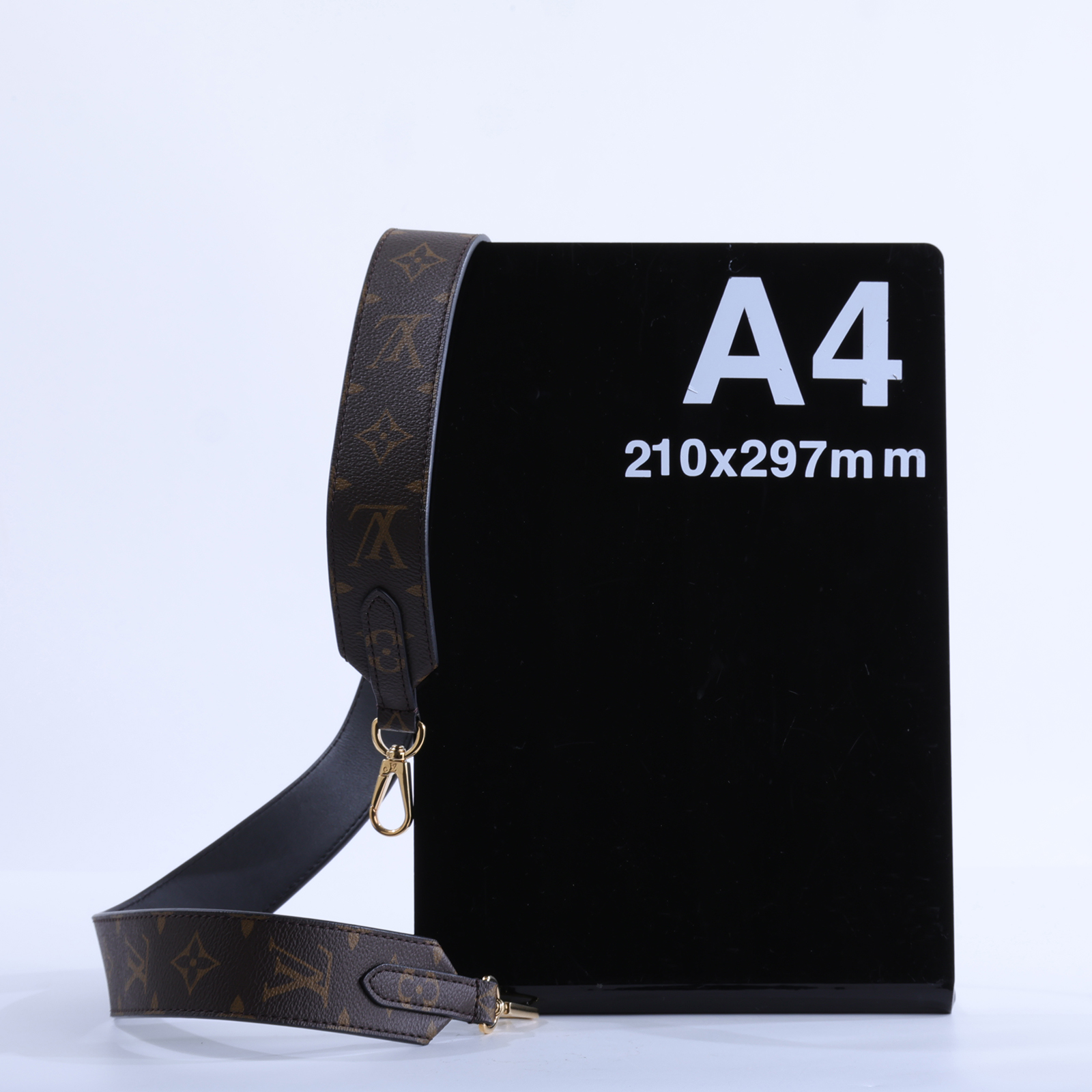 路易威登 LOUIS VUITTON Monogram 肩背帶 黑色 J02288 原花寬背帶 無附屬品