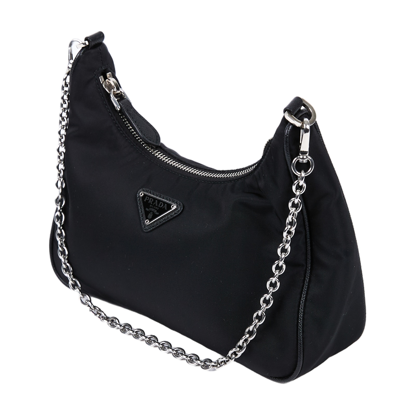 普拉達 PRADA Re-Edition 2005 Re-Nylon 手袋 1BH204_R064 黑尼龍三合一HOBO 防塵袋/保證卡/背帶2/吊牌/零錢包