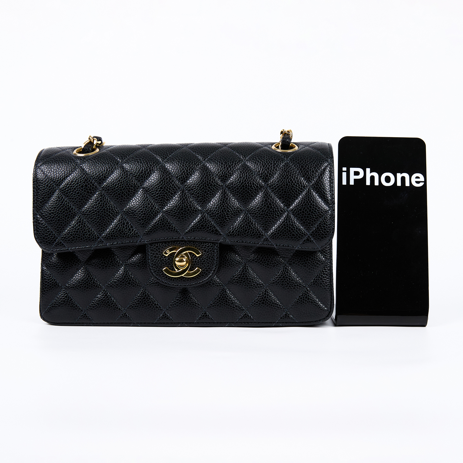 香奈兒 CHANEL CF 經典 小型 口蓋包 A01113 Y01498 9開黑荔枝COCO23 原廠盒子/保證卡/購買明細