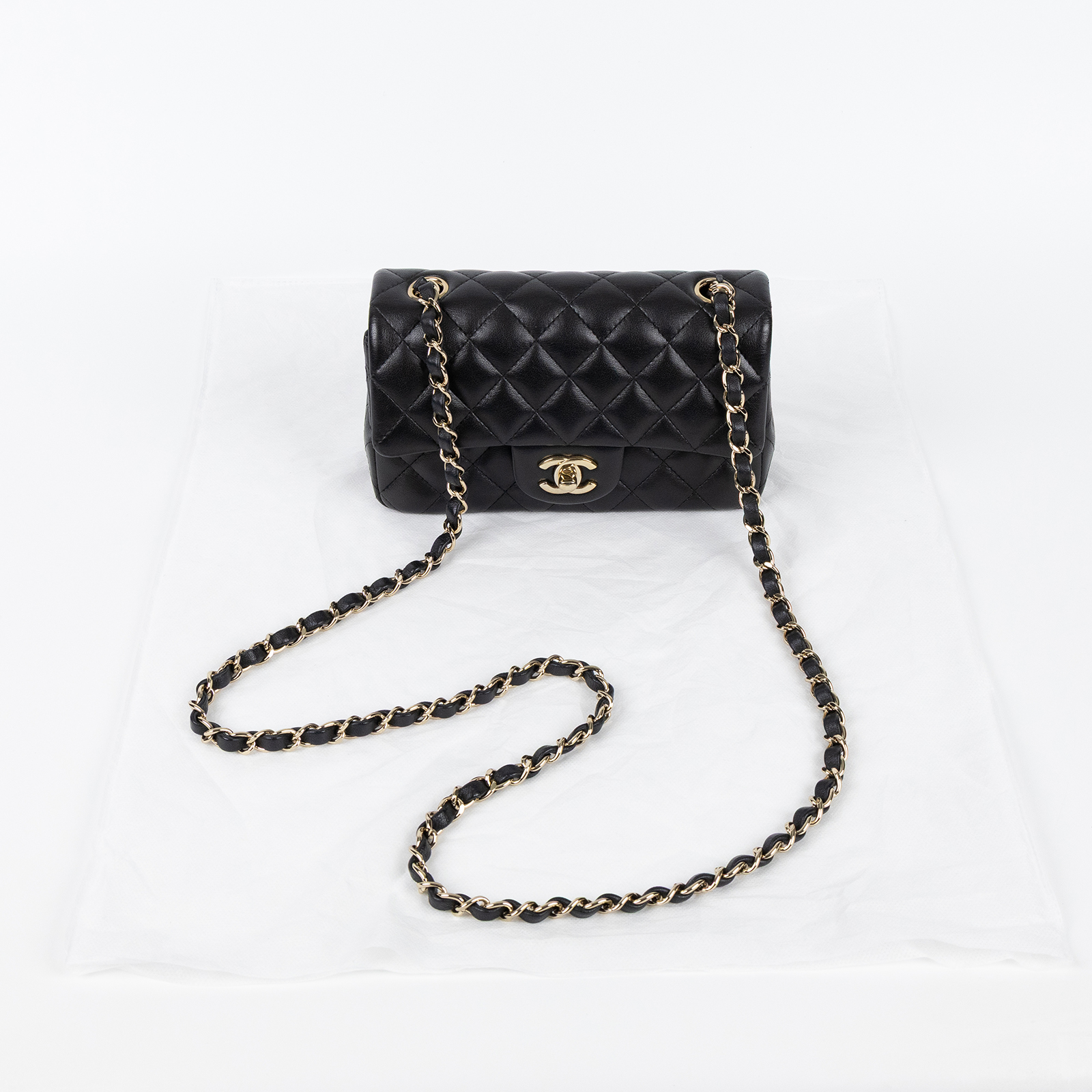 香奈兒 CHANEL CF 迷你 口蓋包 A69900 晶片款 黑羊COCO20 無附屬品