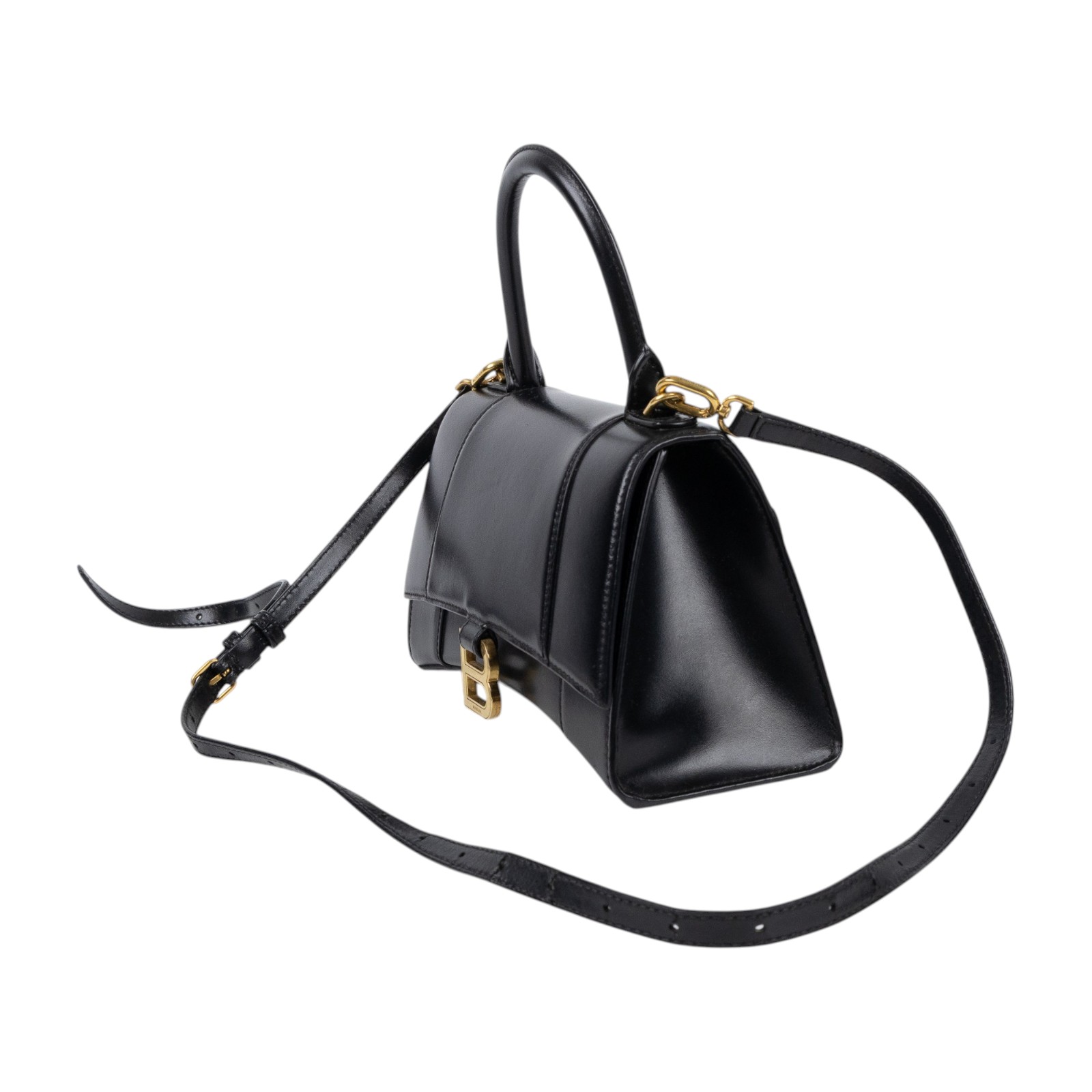 巴黎世家 BALENCIAGA Hourglass 手提包 小型 5935461QJ4M 黑HOURGLASS SMALL 防塵袋/背帶