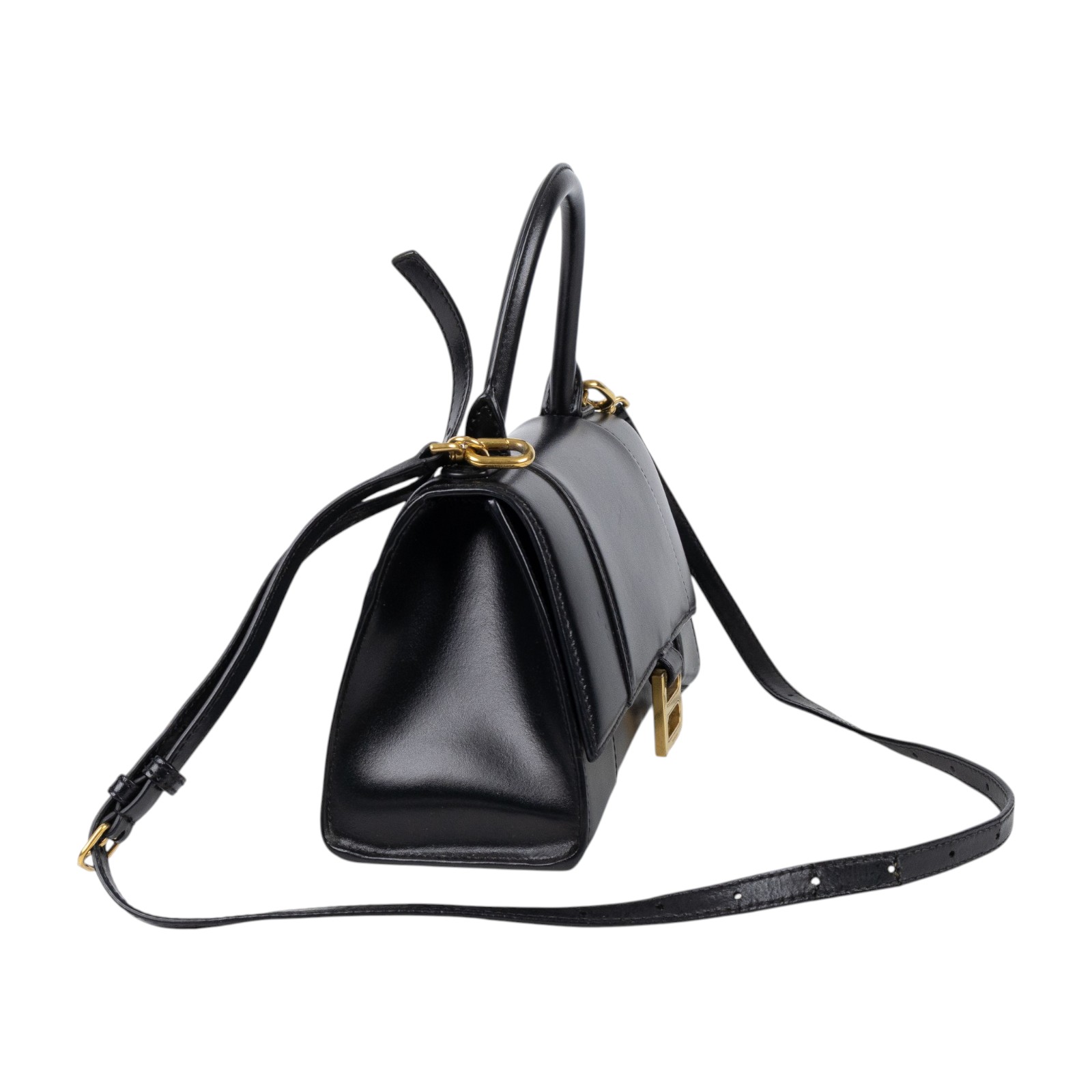 巴黎世家 BALENCIAGA Hourglass 手提包 小型 5935461QJ4M 黑HOURGLASS SMALL 防塵袋/背帶