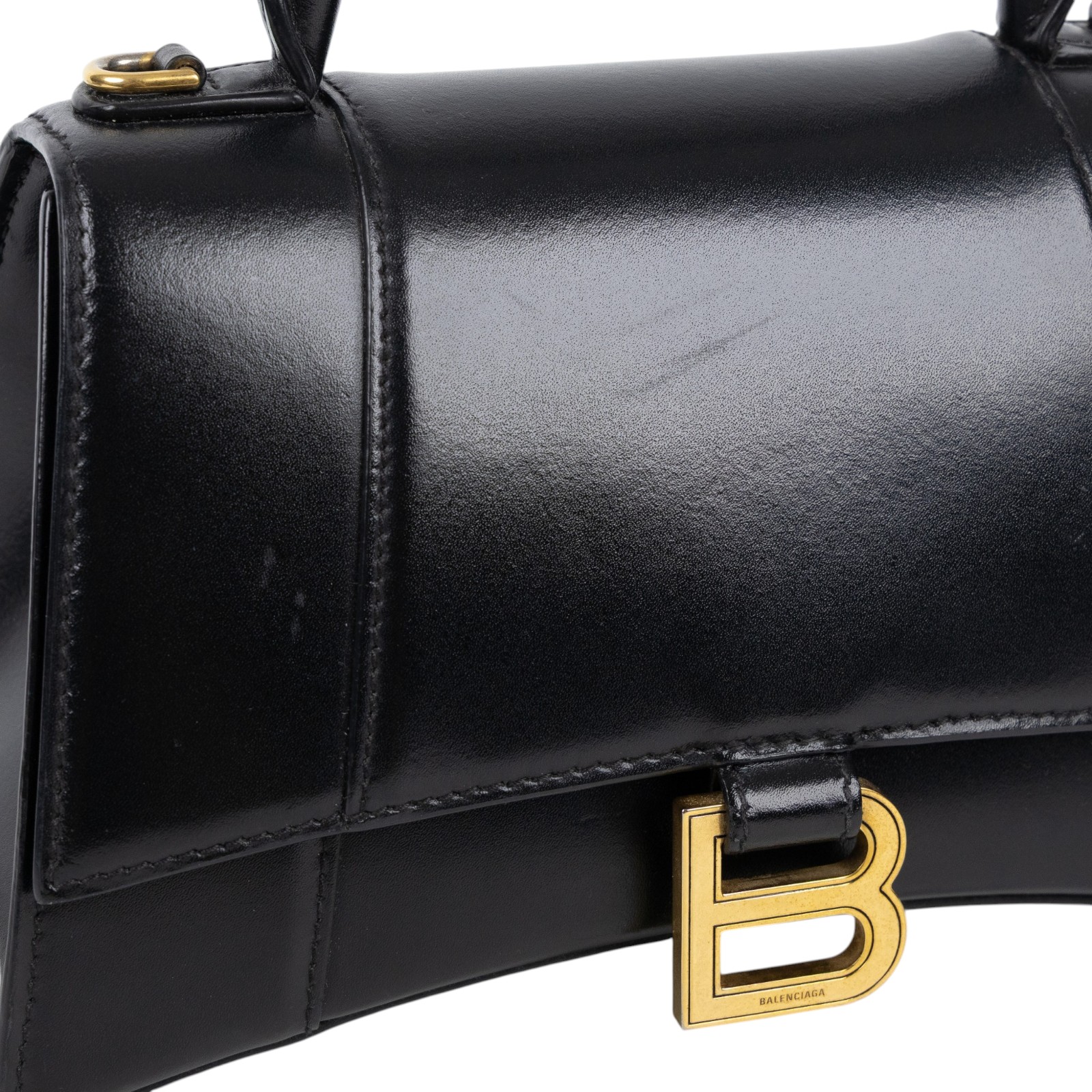 巴黎世家 BALENCIAGA Hourglass 手提包 小型 5935461QJ4M 黑HOURGLASS SMALL 防塵袋/背帶