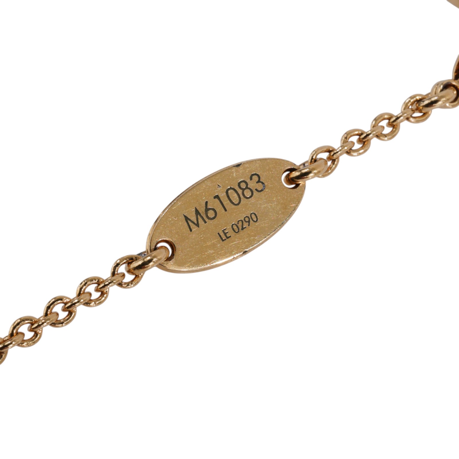 路易威登 LOUIS VUITTON Essential V 項鏈 金屬色 M61083 金色ESSENTIAL V項鍊 原廠盒子/防塵袋