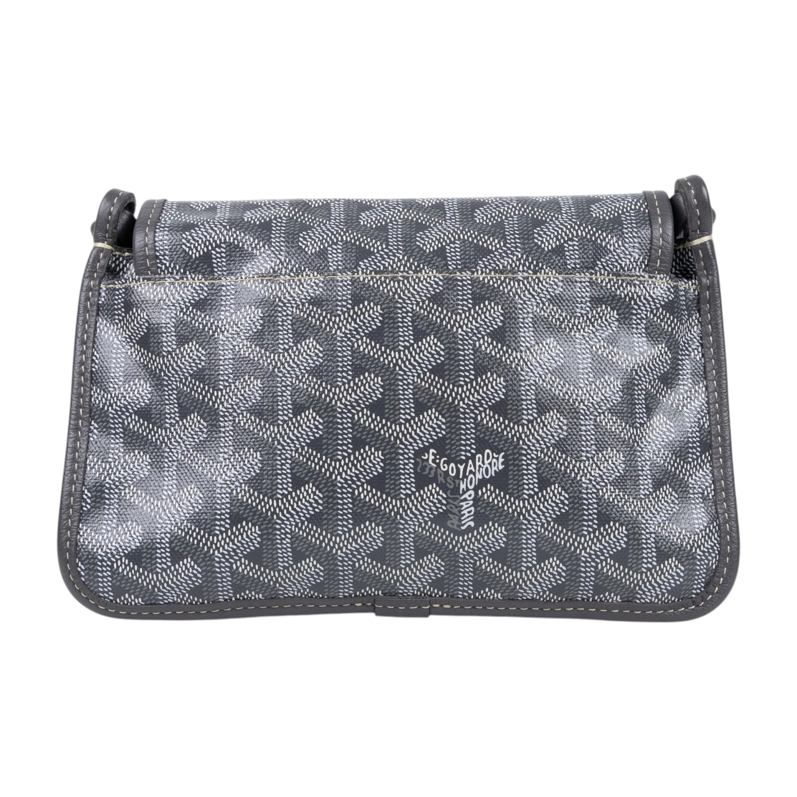 高雅德 GOYARD Plumet Pocket Wallet 肩背 隨身錢包 PLUMETPMLTY 灰PLUMET 防塵袋