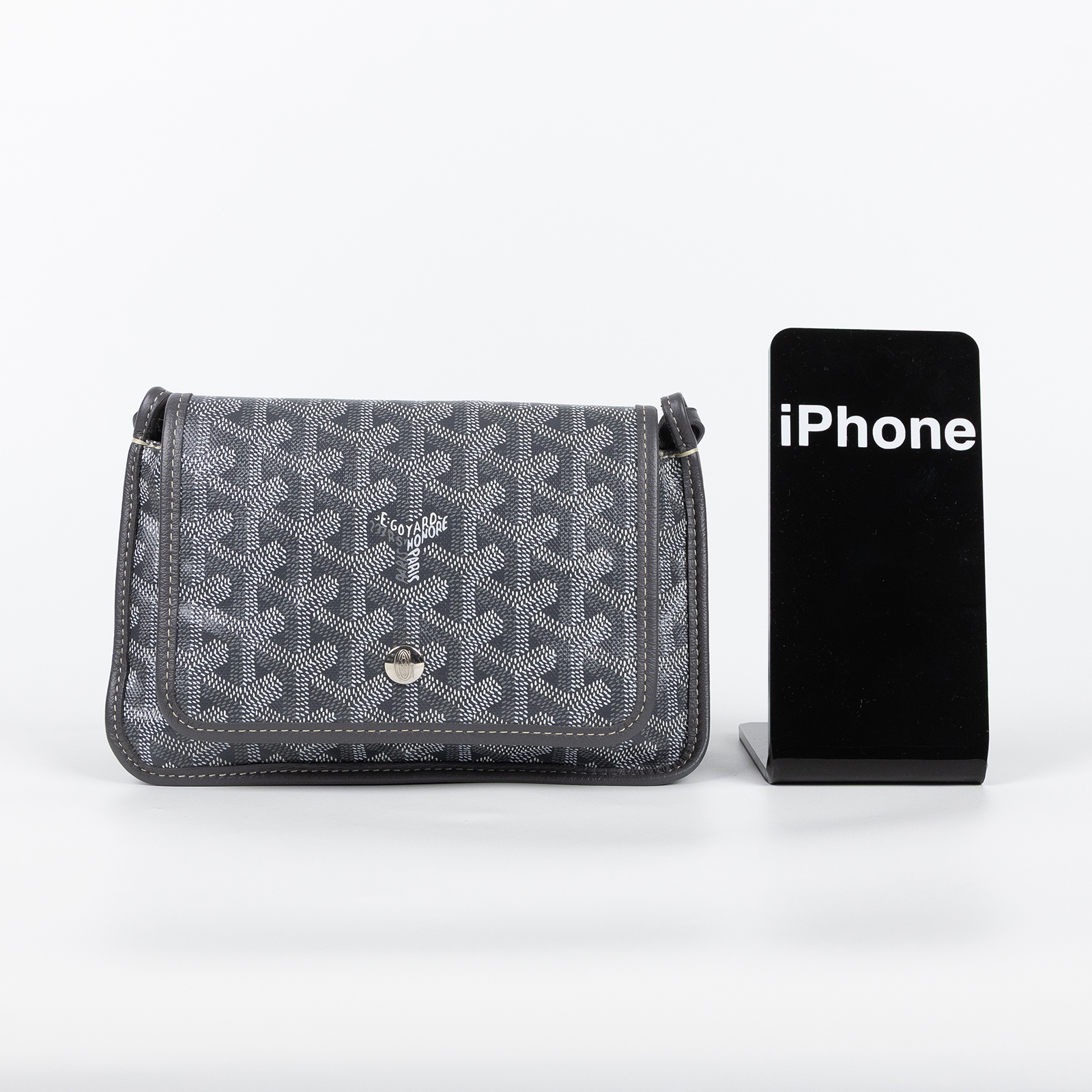 高雅德 GOYARD Plumet Pocket Wallet 肩背 隨身錢包 PLUMETPMLTY 灰PLUMET 防塵袋