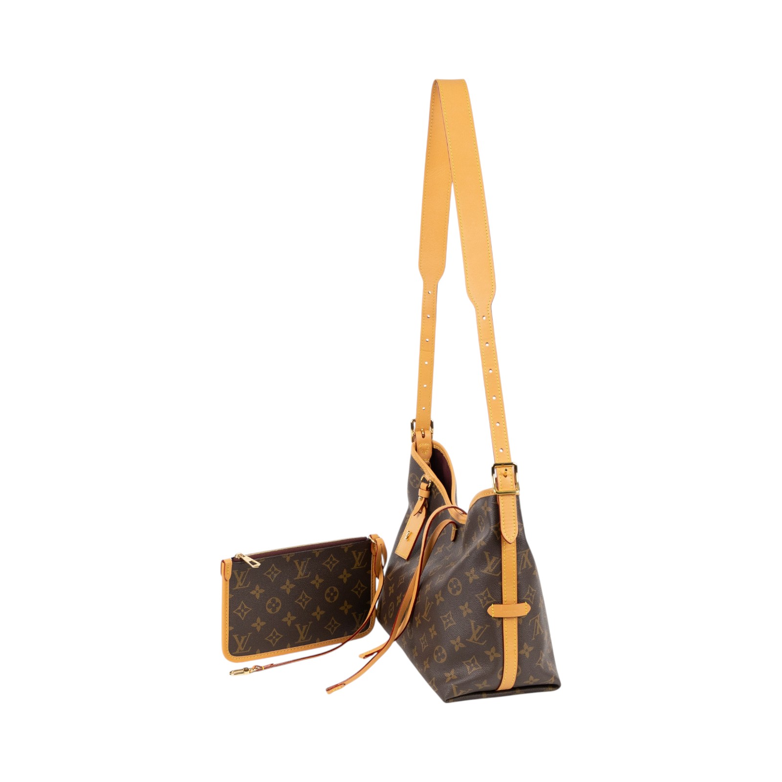 路易威登 LOUIS VUITTON CarryAll PM 原花 肩背包 M46203 晶片款 原花CARRYALL PM 防塵袋/內袋