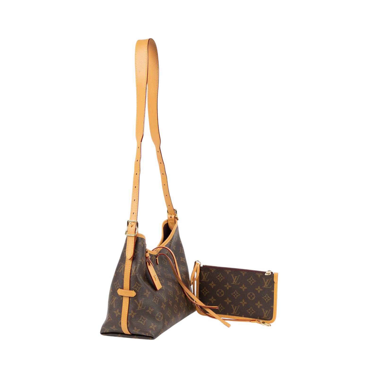 路易威登 LOUIS VUITTON CarryAll PM 原花 肩背包 M46203 晶片款 原花CARRYALL PM 防塵袋/內袋
