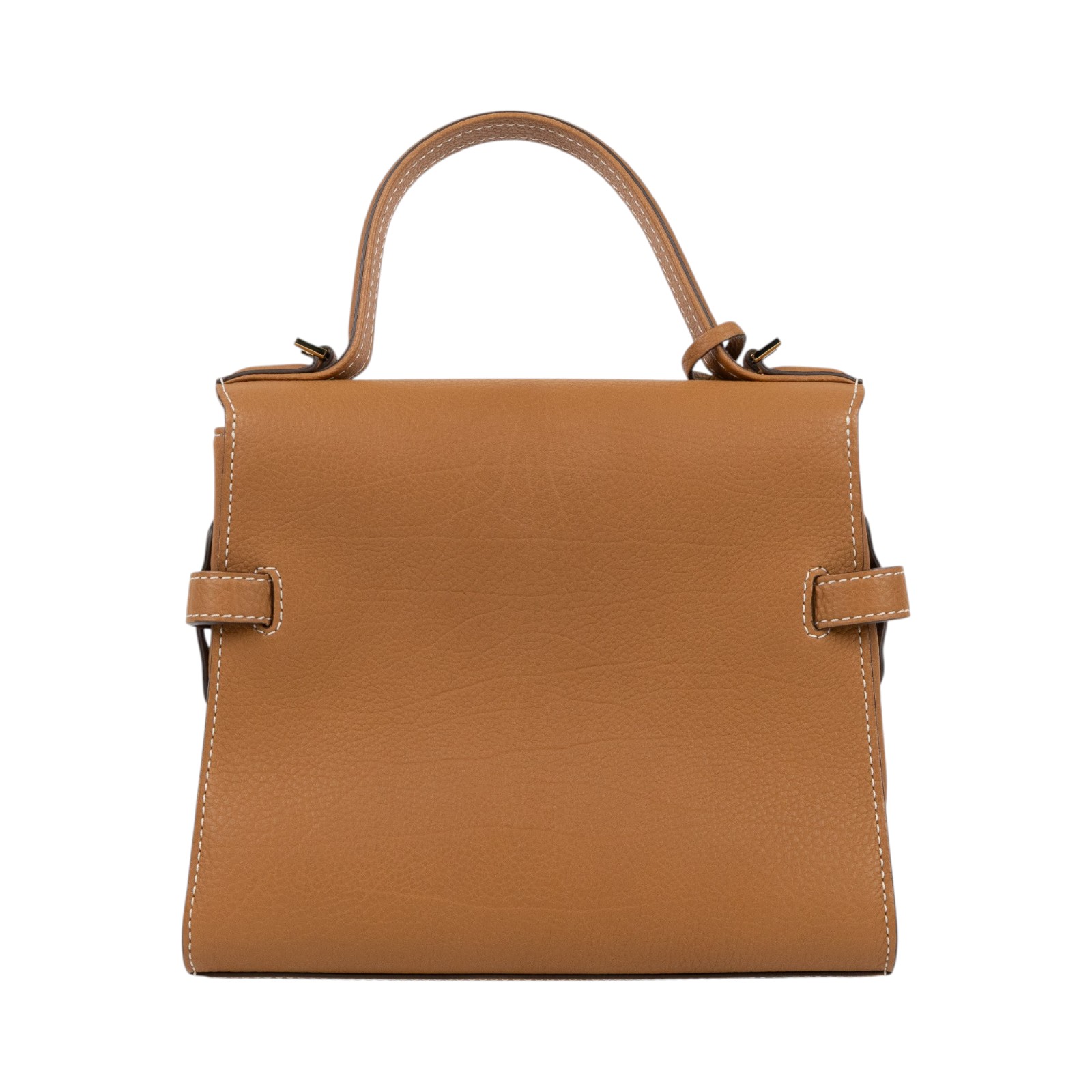 德爾沃 DELVAUX  Tempete PM 手提包 焦糖棕色 AA0612AMF0ADNDO 金棕TEMPETE PM 無附屬品