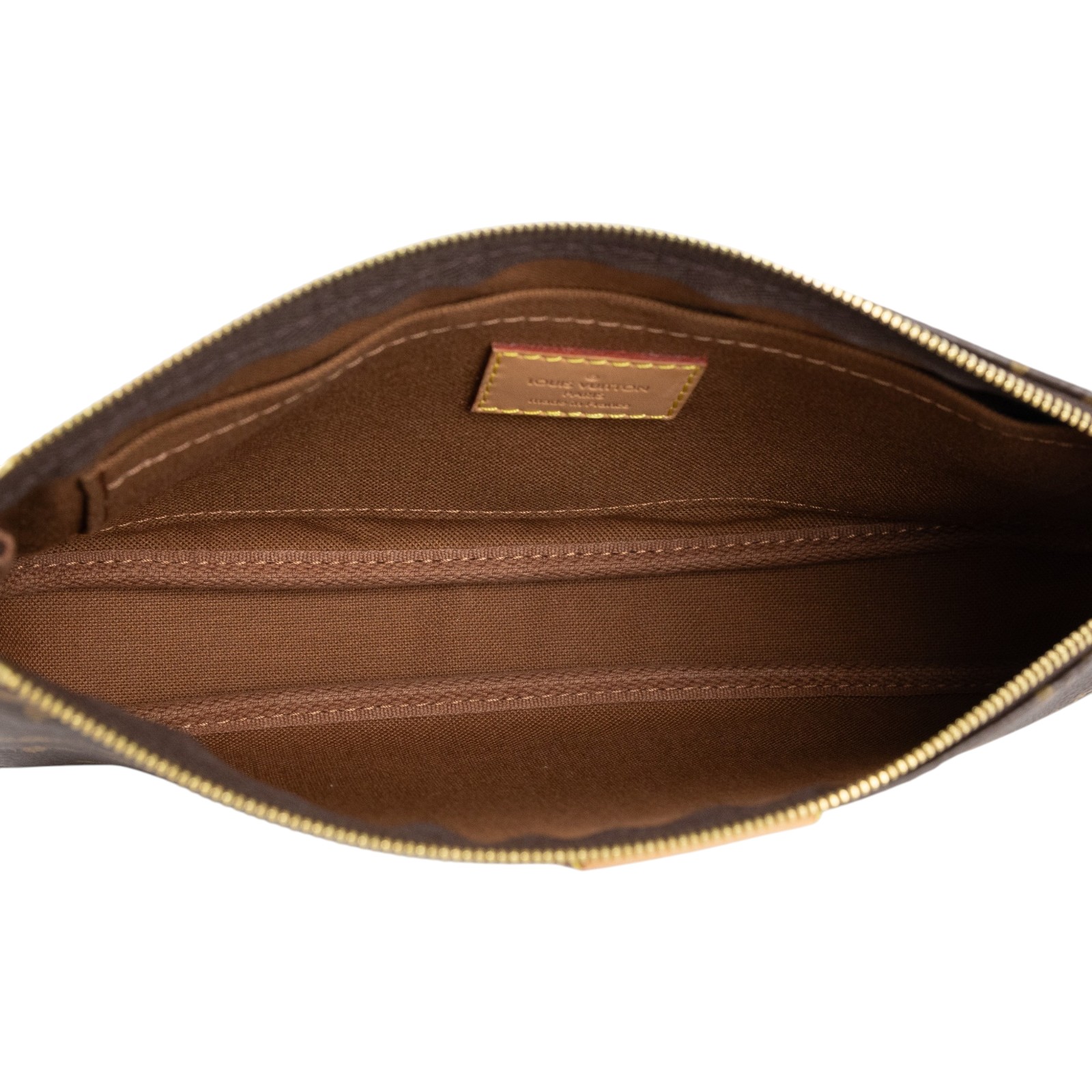 路易威登 LOUIS VUITTON Multi Pochette Accessoires 淺粉 三合一 肩背 方包 M44840  防塵袋/背帶/鍊帶/零錢袋