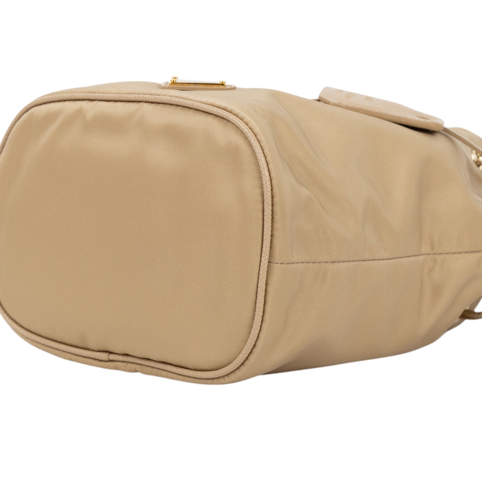 普拉達 PRADA Re-Edition 1978 Re-Nylon 迷你袋 1BE067_R064 奶茶迷你水桶包 防塵袋/背帶