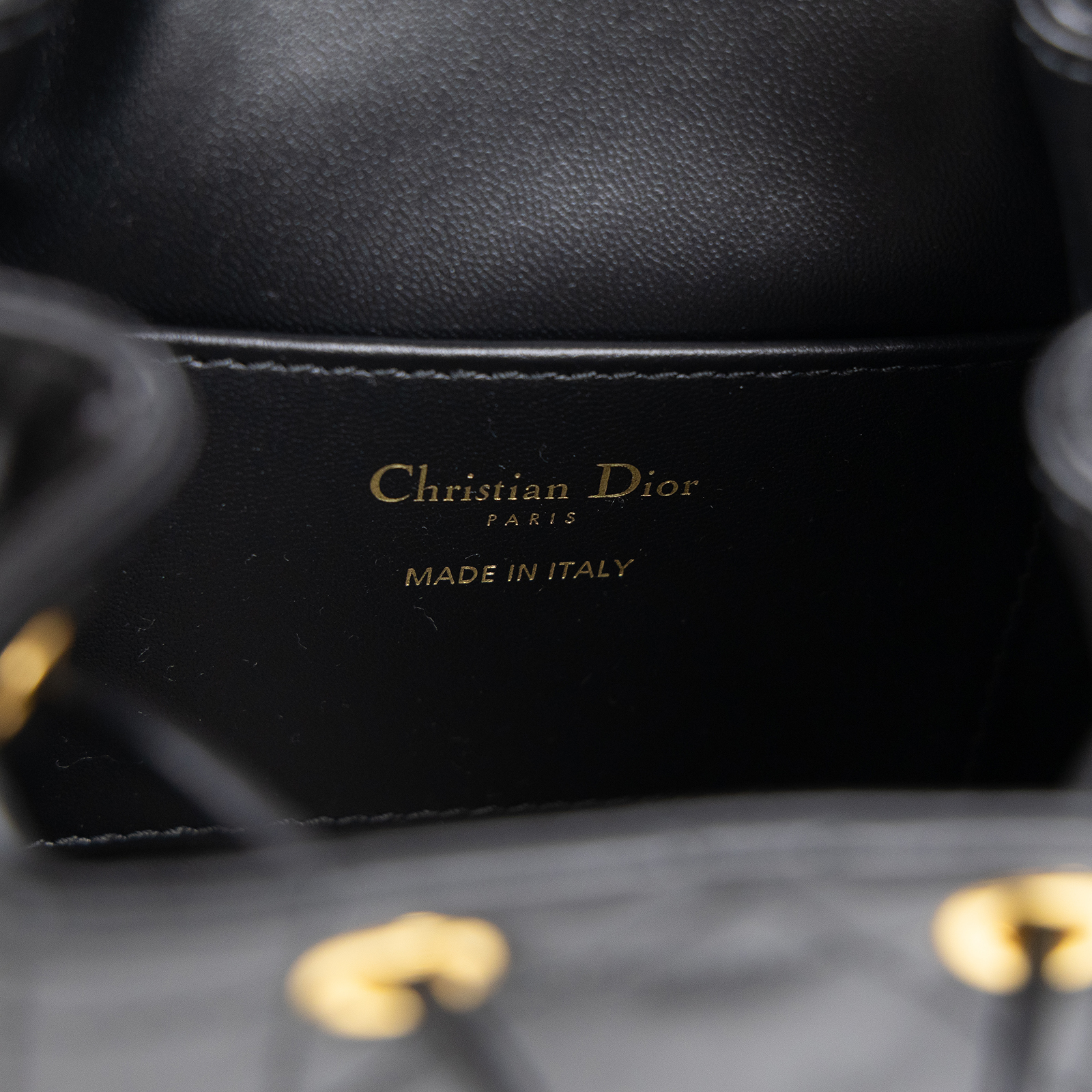 迪奧 CHRISTIAN DIOR Caro 小型 後背包 M6302UNOZ 黑CARO小型後背包 防塵袋/原廠盒子