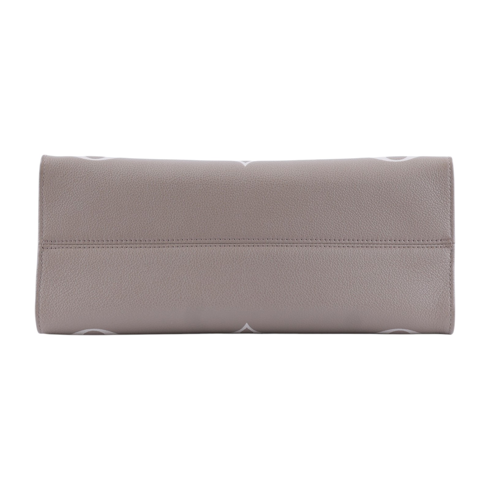 路易威登 LOUIS VUITTON OnTheGo MM 手提包 壓花粒面牛皮 斑鳩灰色 奶油色 M45494 晶片款 斑鳩灰ONTHEGO MM 無附屬品