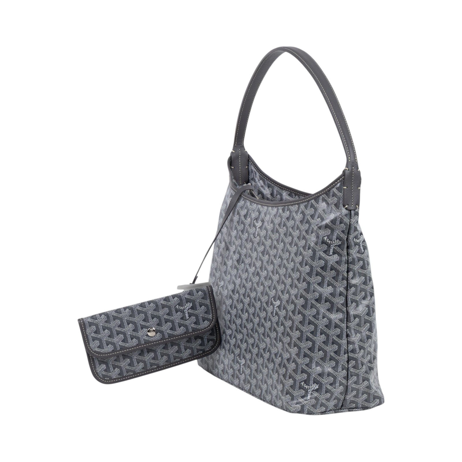 高雅德 GOYARD Bohème Hobo Bag PM 托特包 BOHEMEPMLTY 灰HOBO PM 防塵袋/購買證明/內袋