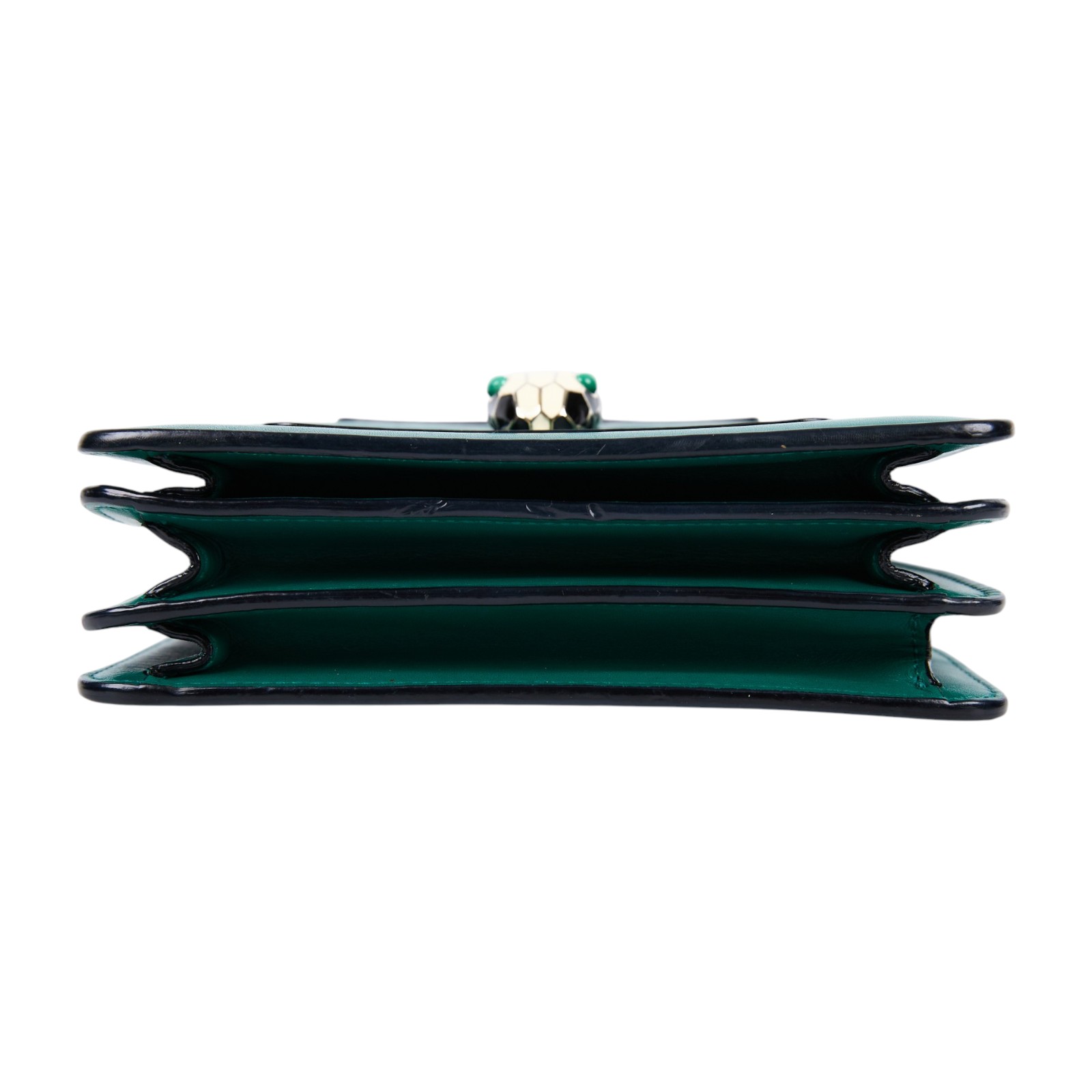 寶格麗 BVLGARI Serpenti Forever 手提包 小型 綠色 290569 綠蛇頭包 防塵袋/背帶