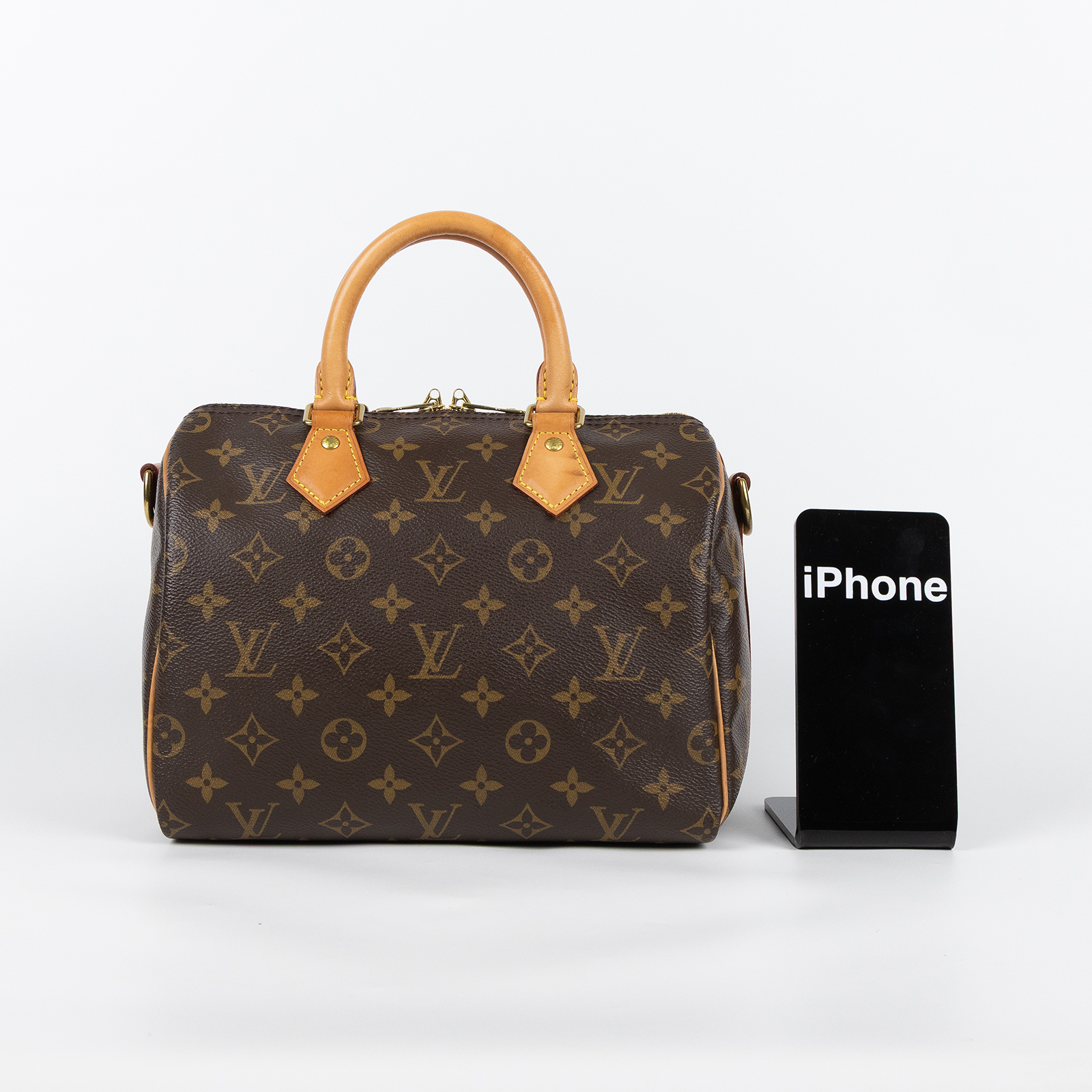 路易威登 LOUIS VUITTON Speedy Bandoulière  25 經典帆布 手提 斜背 波士頓包 M41113  防塵袋/背帶/鎖組