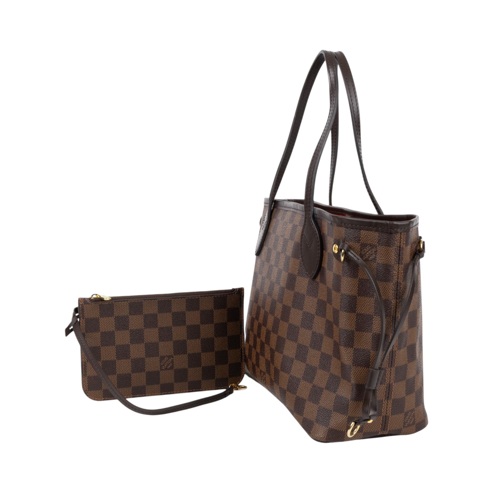 路易威登 LOUIS VUITTON 棕棋盤 Neverfull PM 托特包 N41359 棋盤Neverfull PM 防塵袋/內袋