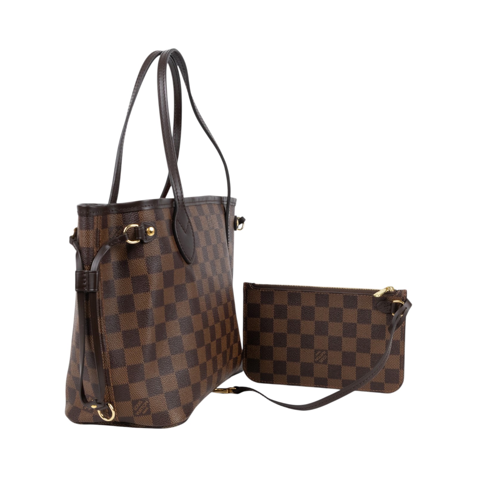 路易威登 LOUIS VUITTON 棕棋盤 Neverfull PM 托特包 N41359 棋盤Neverfull PM 防塵袋/內袋