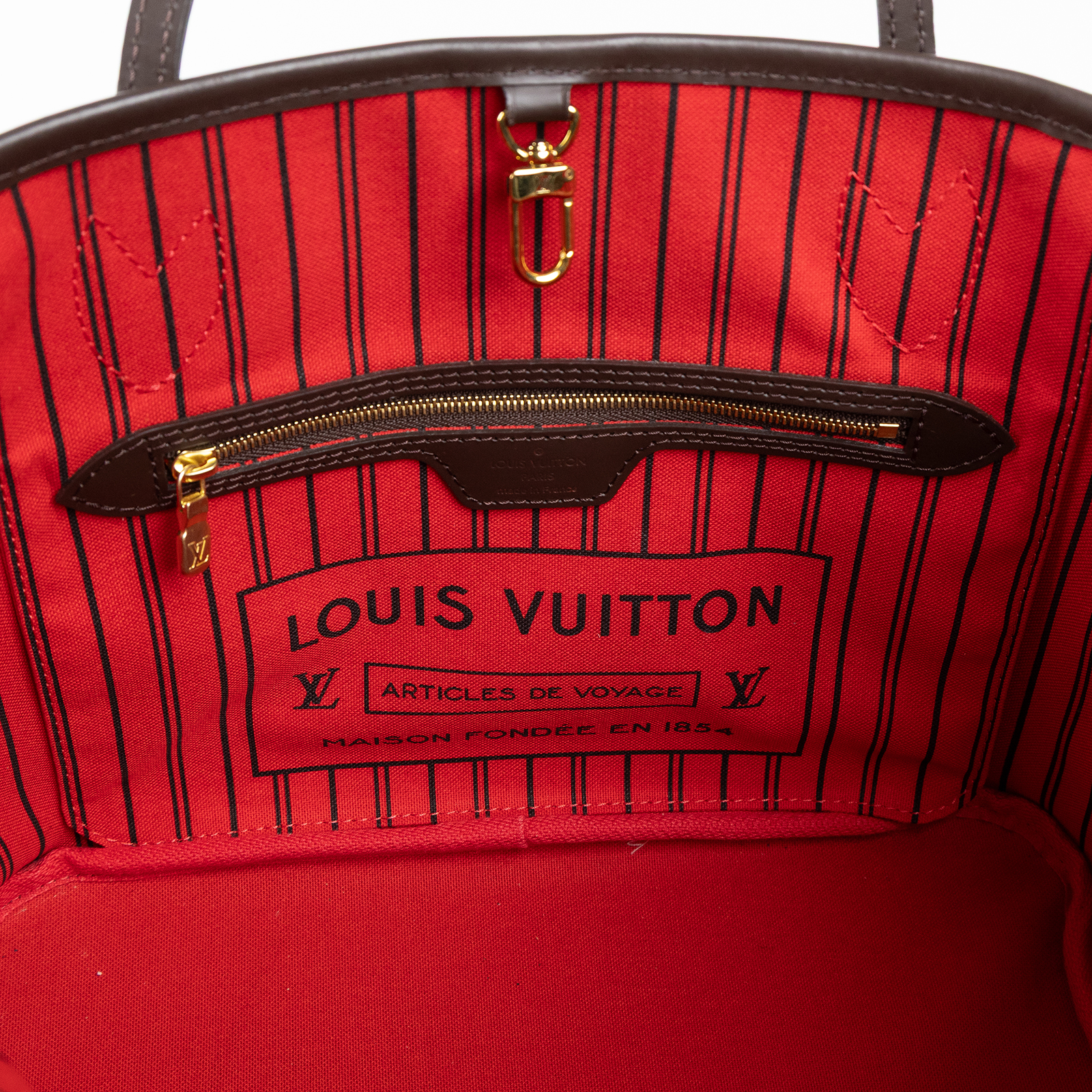 路易威登 LOUIS VUITTON 棕棋盤 Neverfull PM 托特包 N41359 棋盤Neverfull PM 防塵袋/內袋