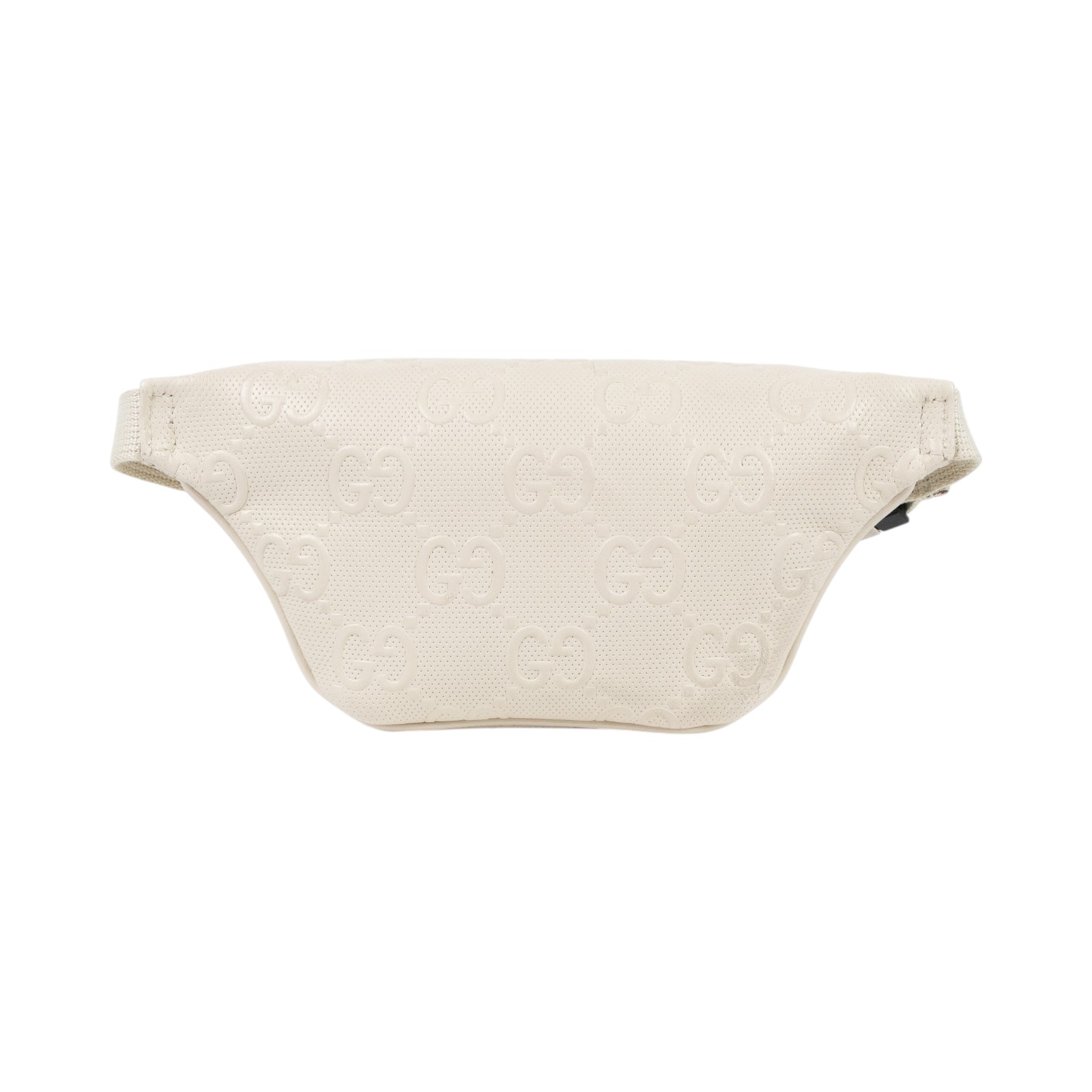 古馳 GUCCI Jumbo GG 腰包 658582 1W3CN 白洞洞GG皮革腰包 無附屬品