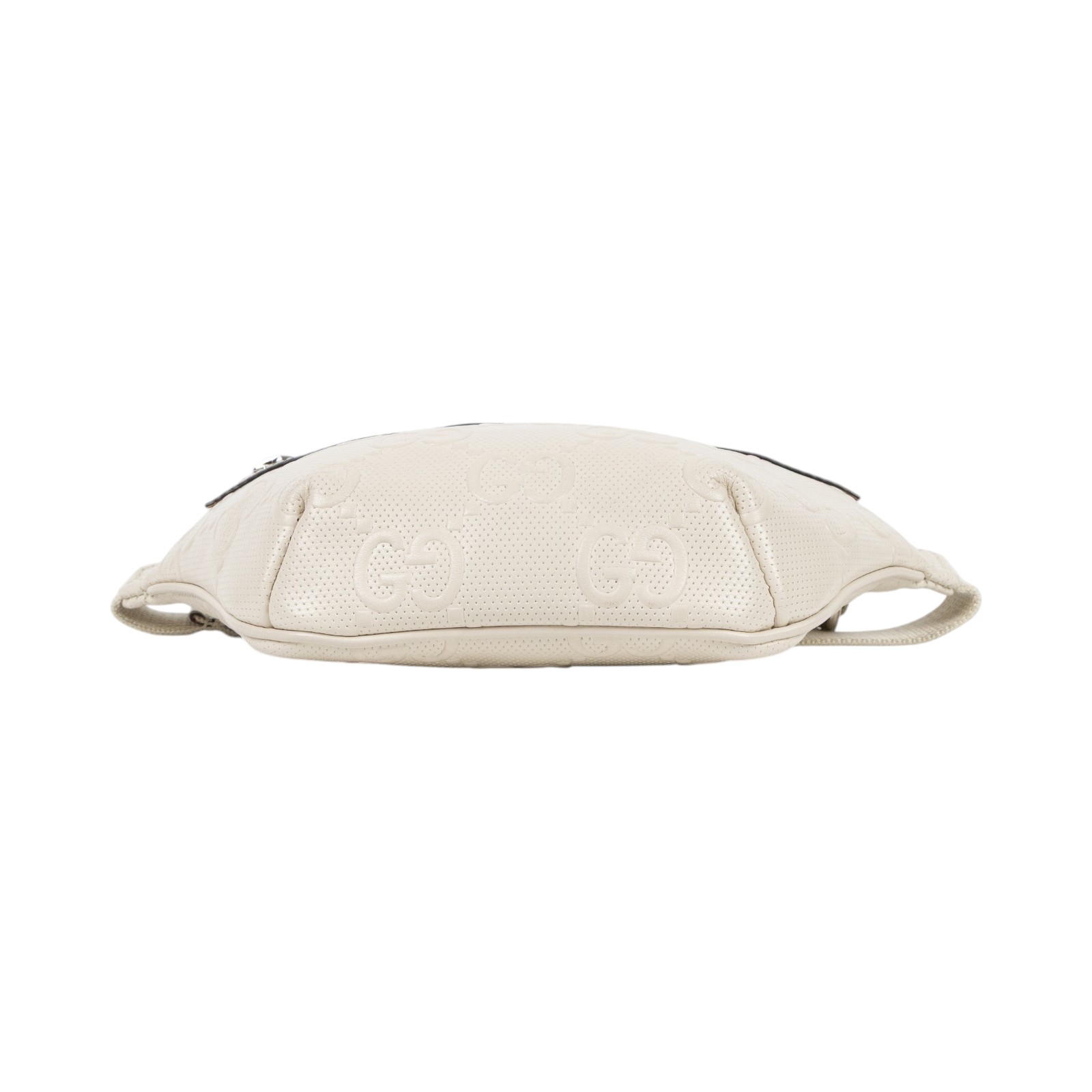 古馳 GUCCI Jumbo GG 腰包 658582 1W3CN 白洞洞GG皮革腰包 無附屬品