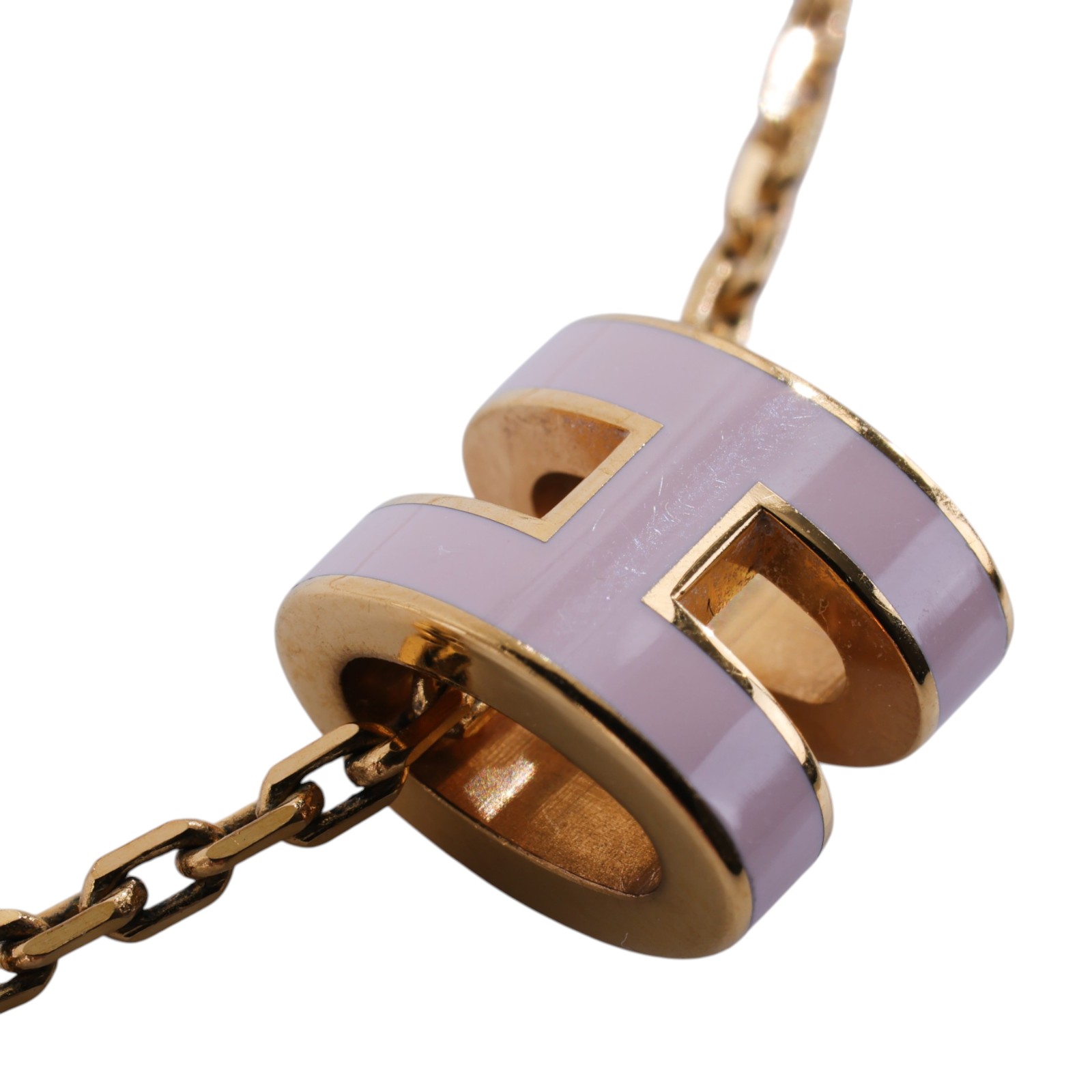 愛馬仕 Hermes Mini Pop H 墜飾  糖衣粉 H147992Fv85 /GD0294 金色/糖果粉POP H項鍊 MINI 防塵袋/原廠盒子