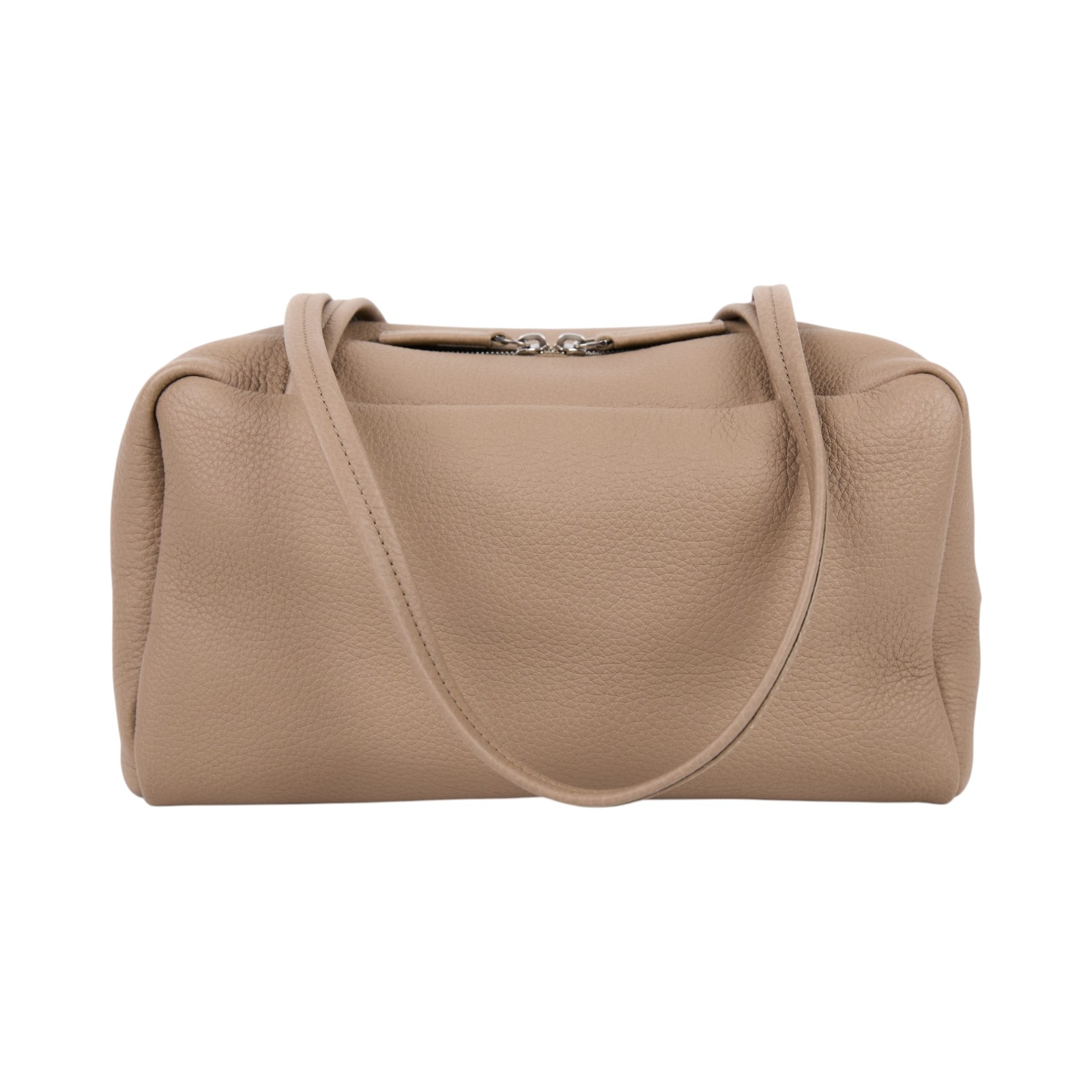 安靜奢華主義 THE ROW Astra 皮革手提保齡球包 Astra Bag W2164L129 DARK TAUPE MINI ASTRA 無附屬品