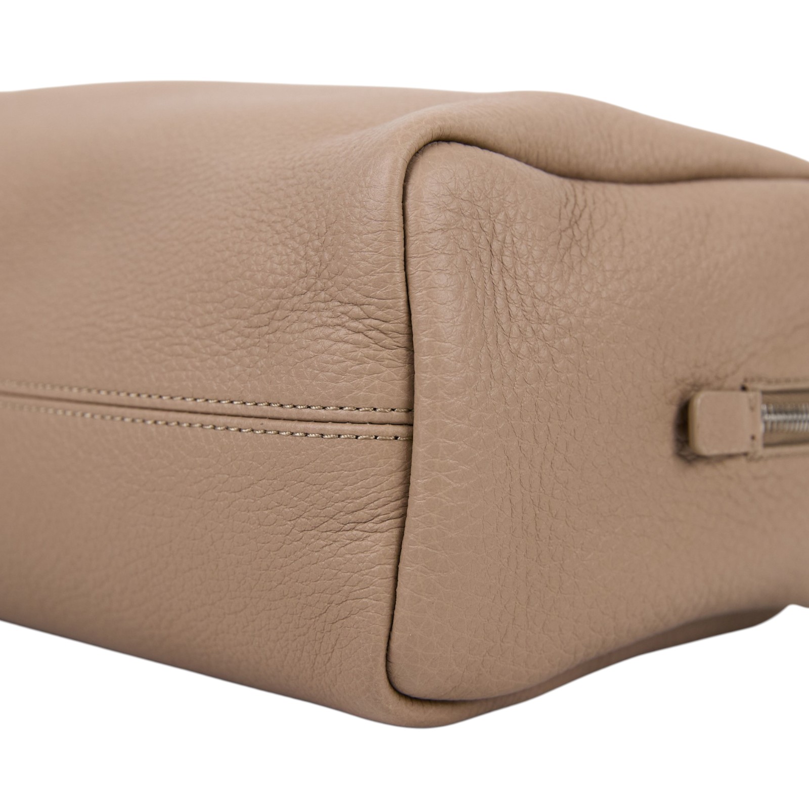 安靜奢華主義 THE ROW Astra 皮革手提保齡球包 Astra Bag W2164L129 DARK TAUPE MINI ASTRA 無附屬品