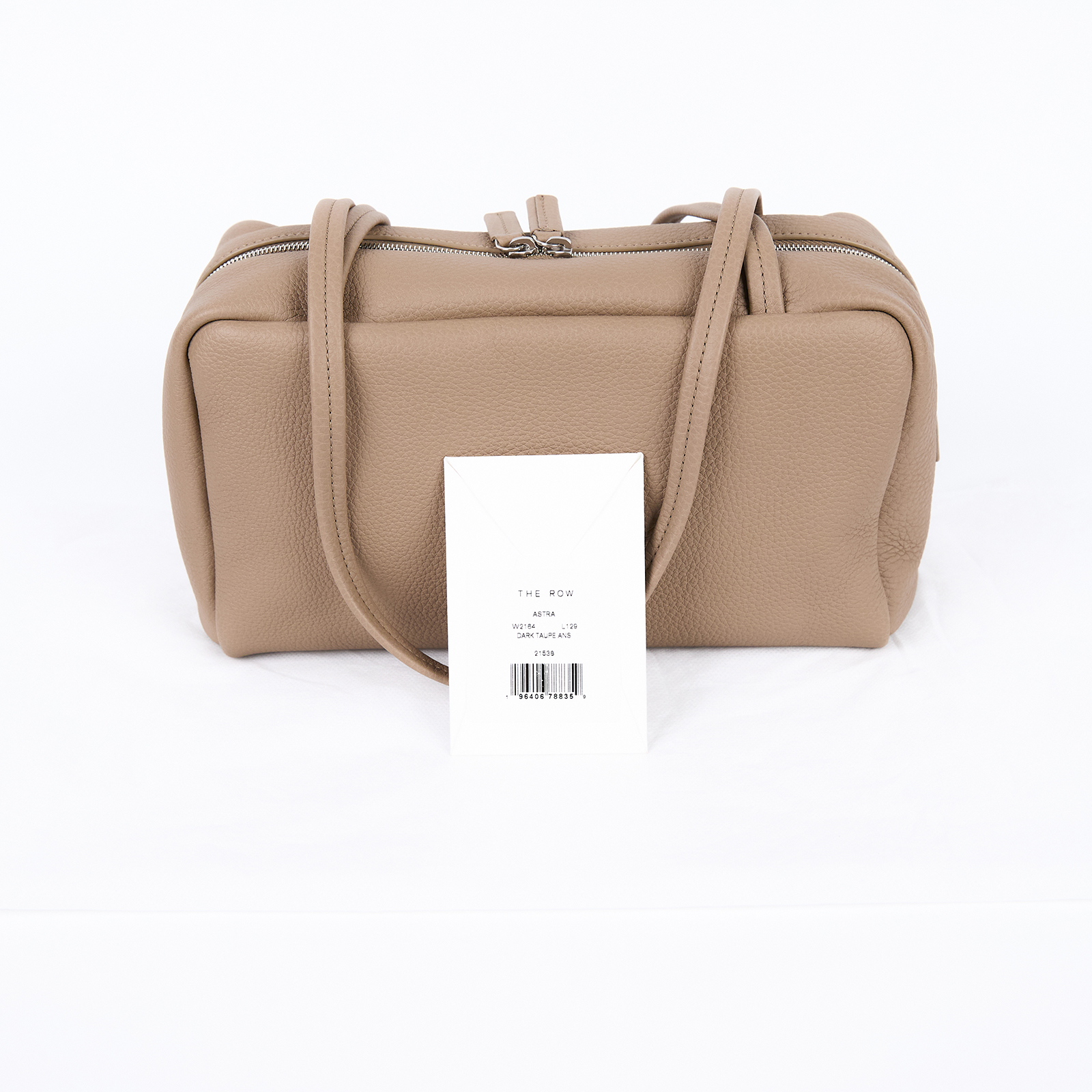 安靜奢華主義 THE ROW Astra 皮革手提保齡球包 Astra Bag W2164L129 DARK TAUPE MINI ASTRA 無附屬品