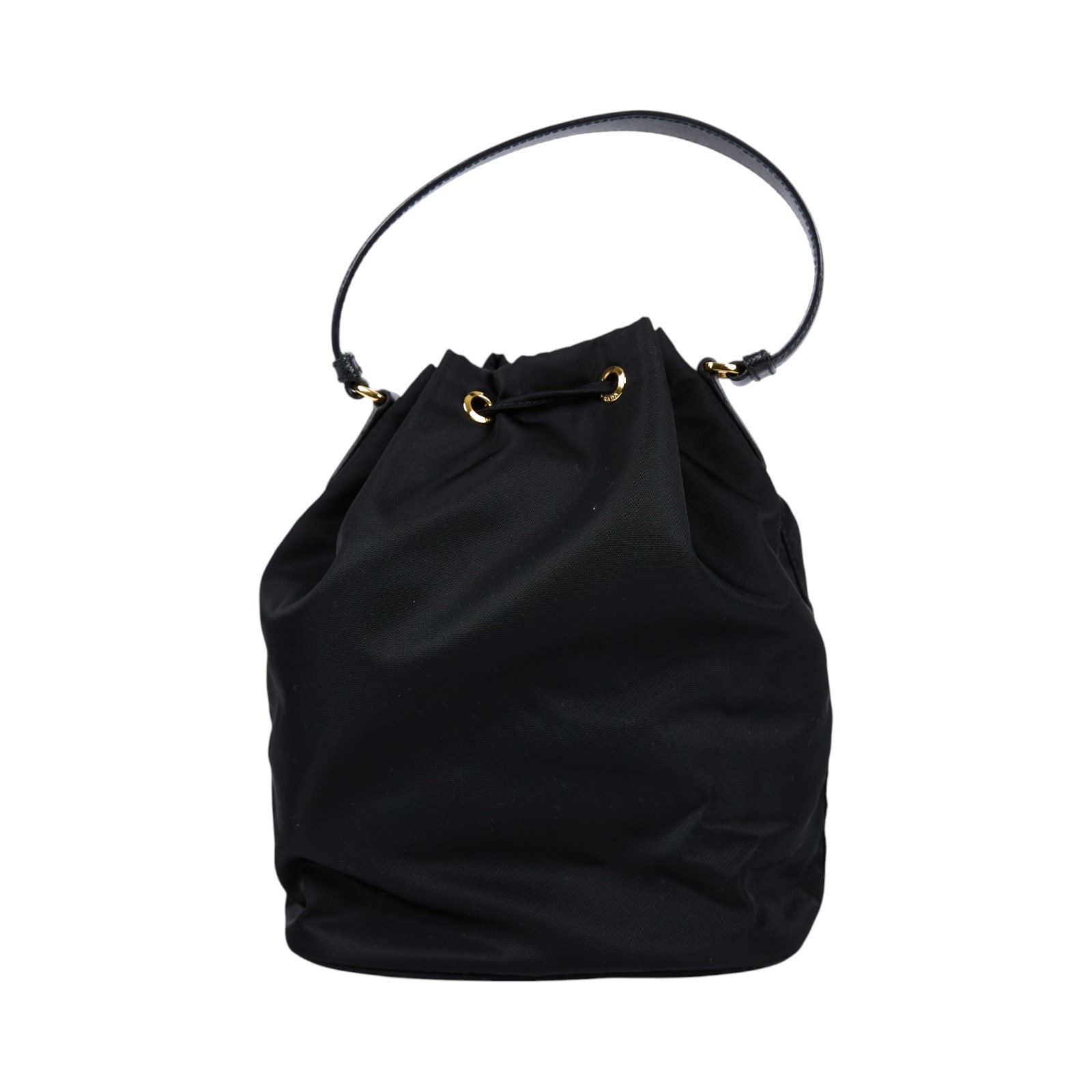 普拉達 PRADA Duet Re-Nylon 水桶袋 1BH038_RV44 黑尼龍水桶包 防塵袋/背帶