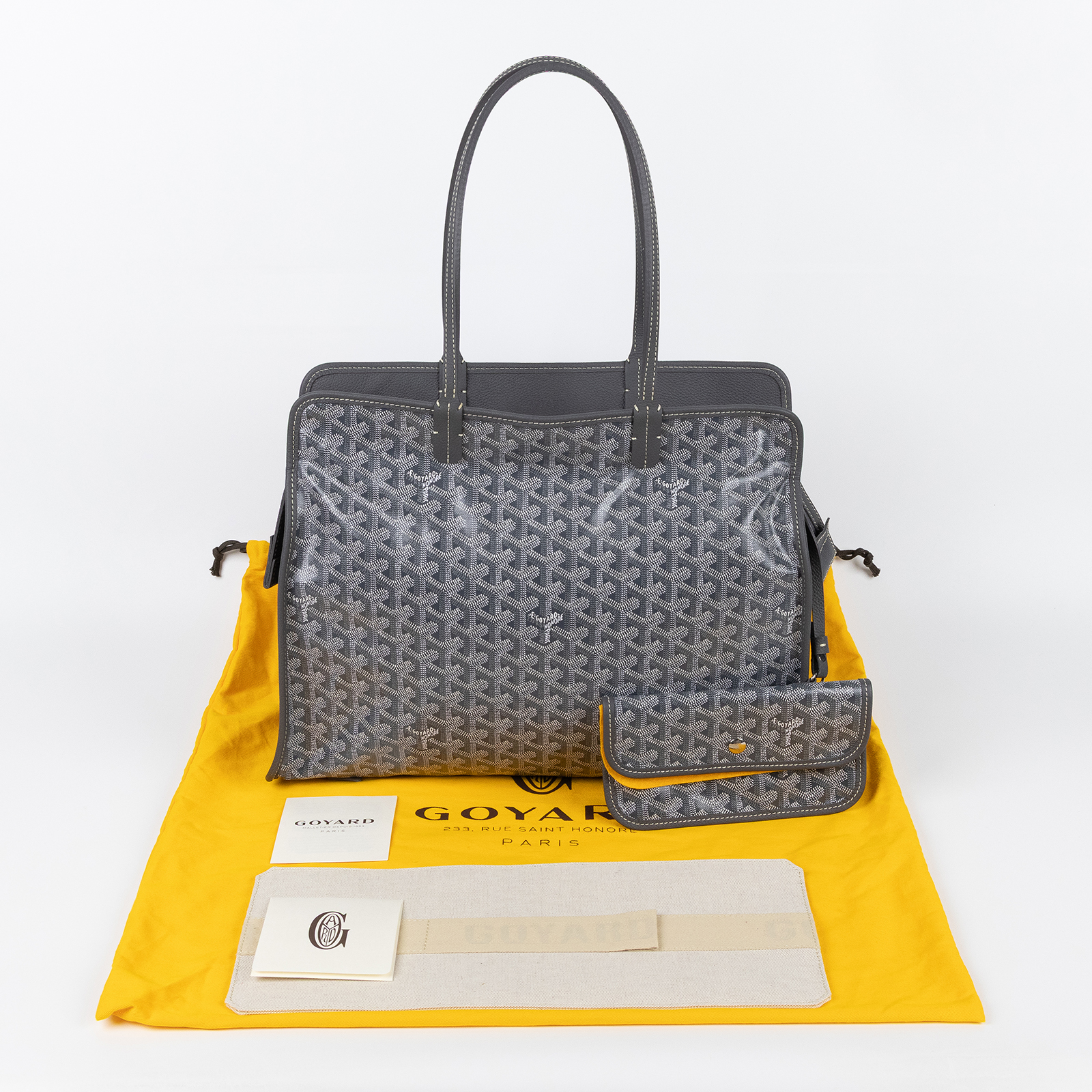 高雅德 GOYARD Sac Hardy PM 手提托特包 HARDY2PMLTY 灰HARDY TOTE 防塵袋/內袋