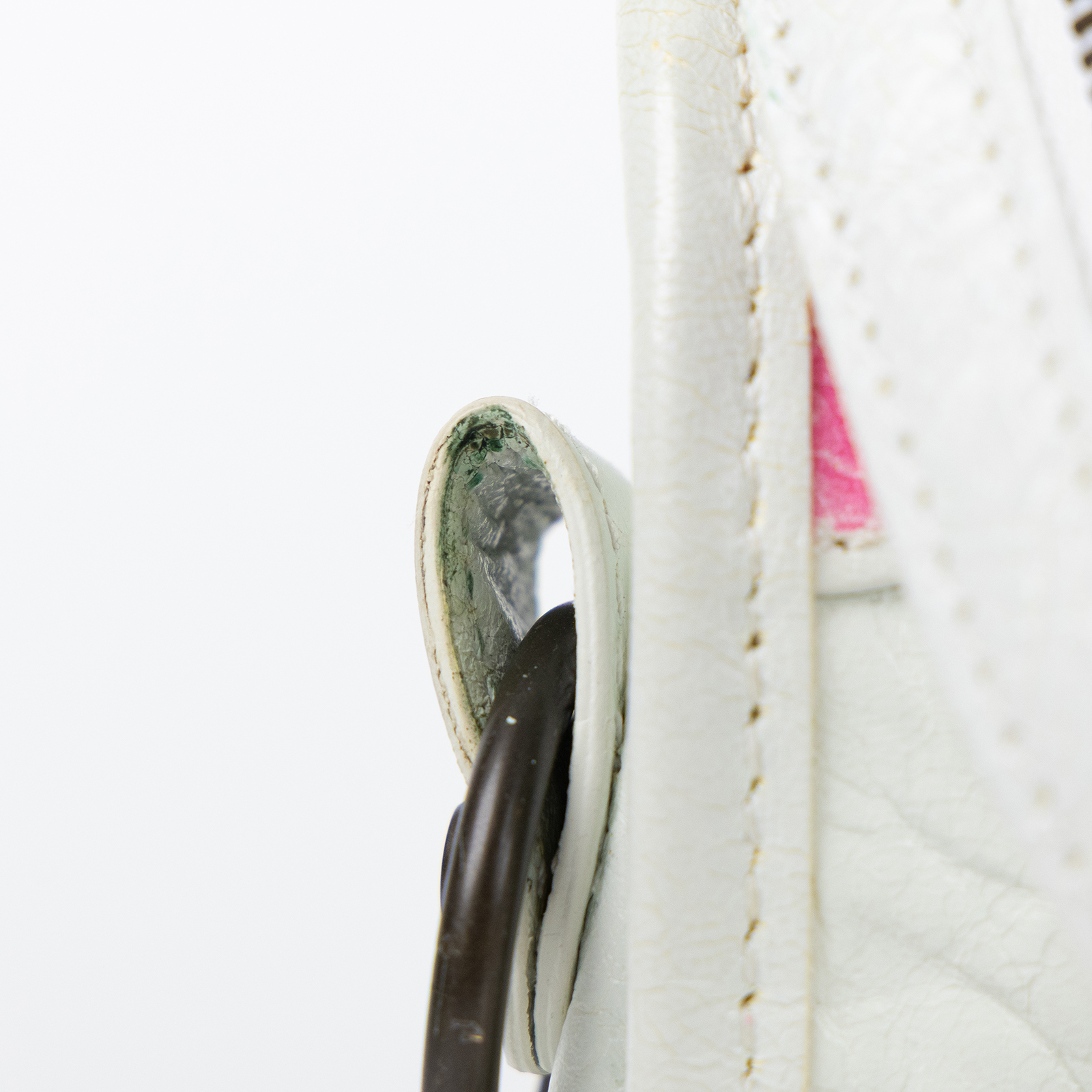 巴黎世家 BALENCIAGA Mini City 機車包 3002950FEIT 白塗鴉CITY MINI 防塵袋/背帶/鏡子