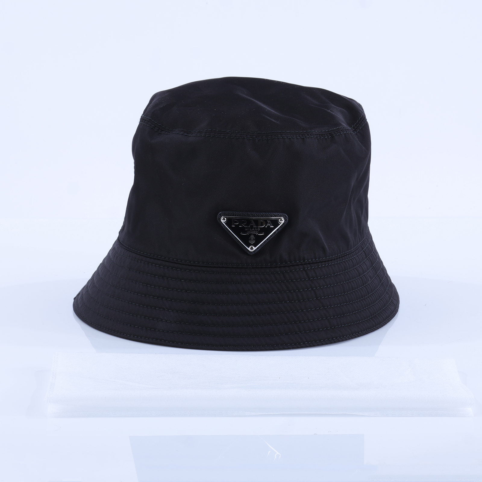 普拉達 PRADA Re-Nylon 漁夫帽 2HC137_2DMI_S 黑漁夫帽 無附屬品