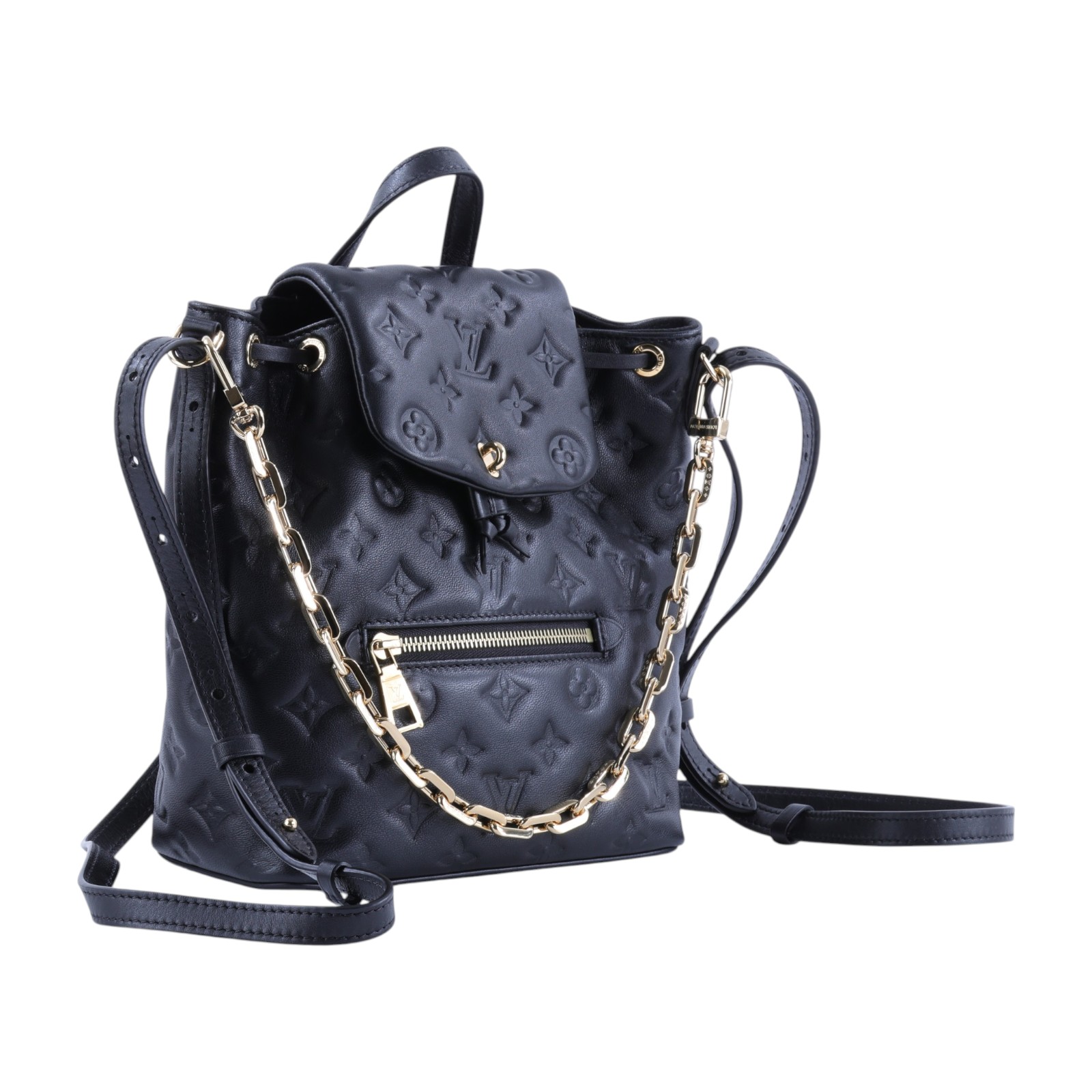 路易威登 LOUIS VUITTON Coussin Backpack PM 雙肩後背包 中型 M13357 晶片款  防塵袋/背帶/鍊帶/鎖組/購買證明