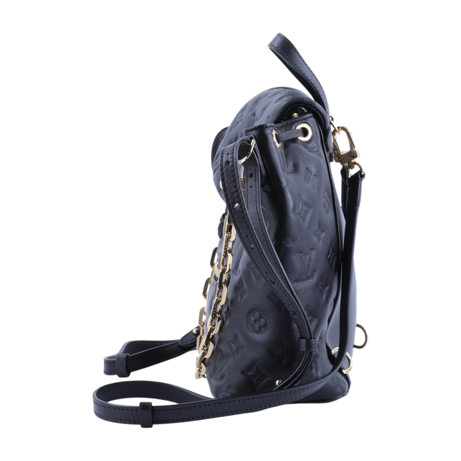 路易威登 LOUIS VUITTON Coussin Backpack PM 雙肩後背包 中型 M13357 晶片款  防塵袋/背帶/鍊帶/鎖組/購買證明