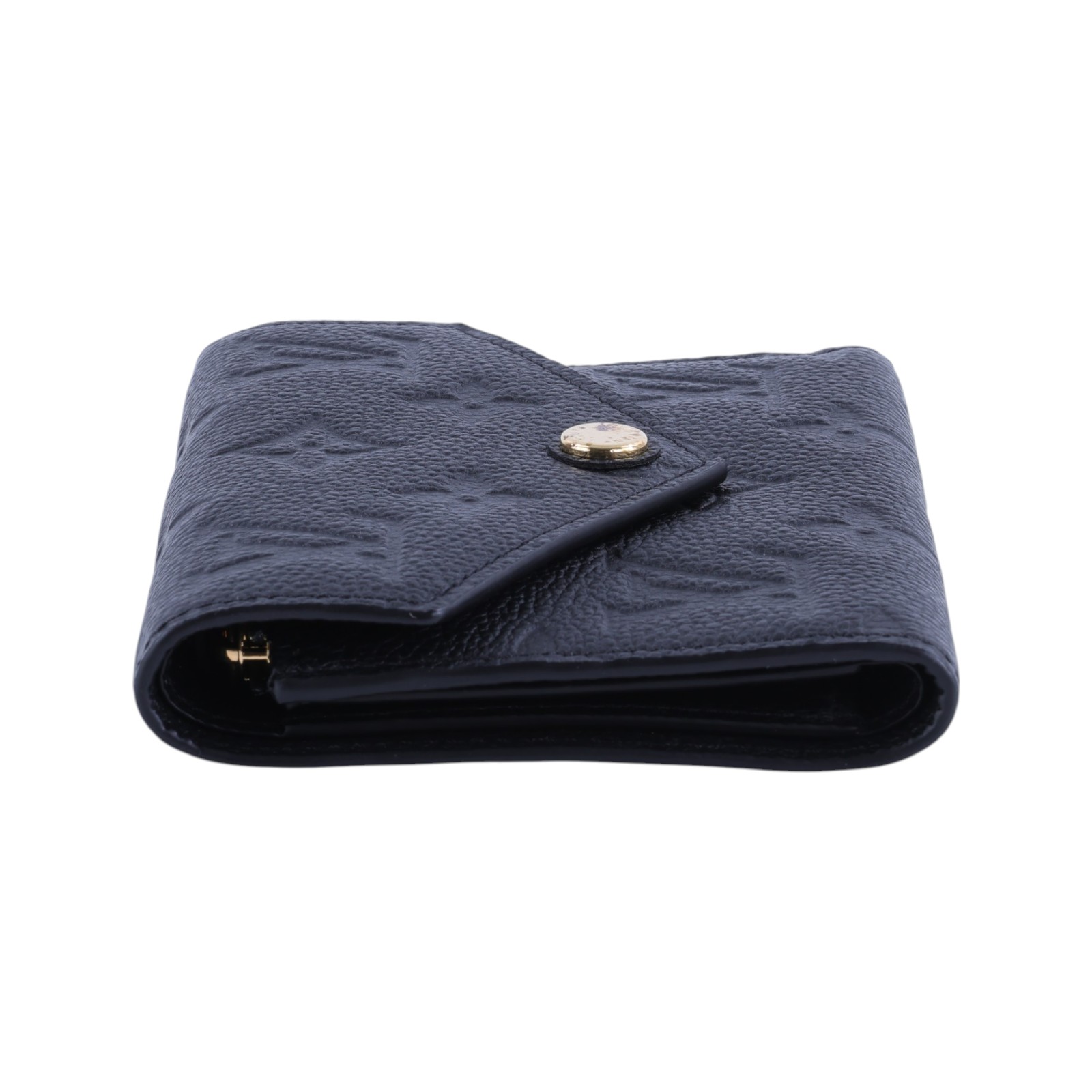 路易威登 LOUIS VUITTON Victorine 錢包 壓花牛皮 M64060 晶片款 黑原花壓紋VICTORINE 防塵袋/原廠盒子